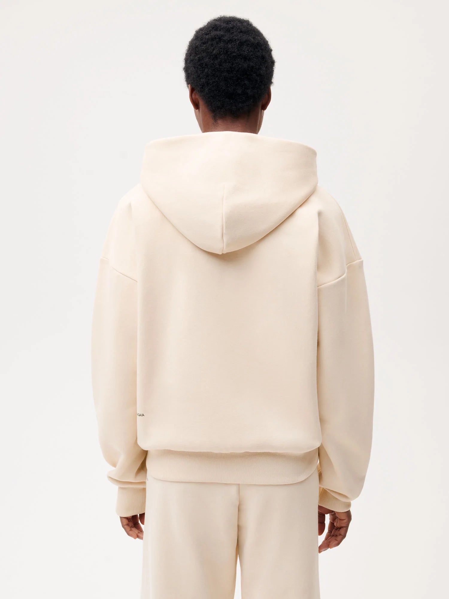 Wide Fit Zipped Hoodie—sand female