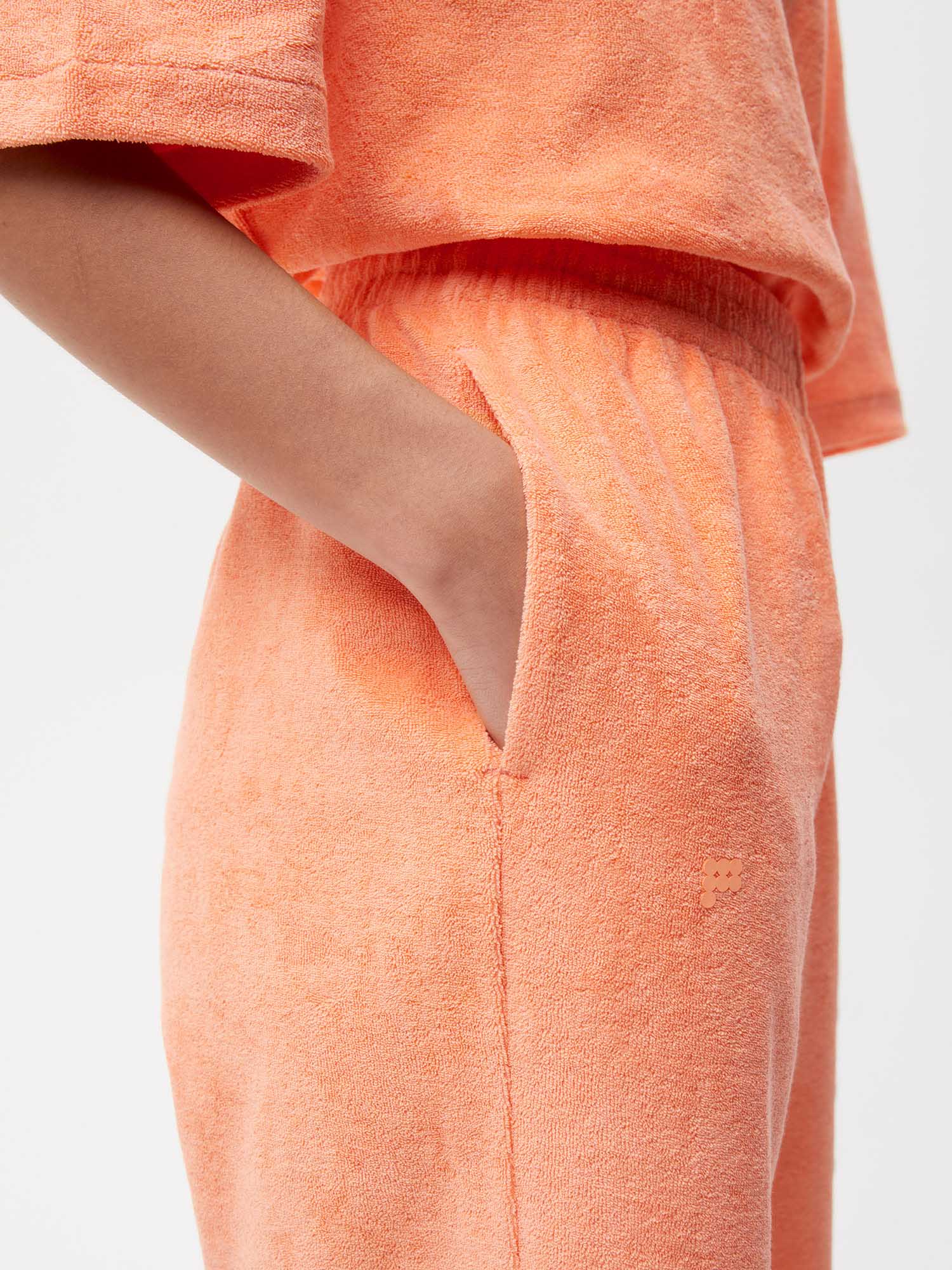 Towelling Long Shorts Female