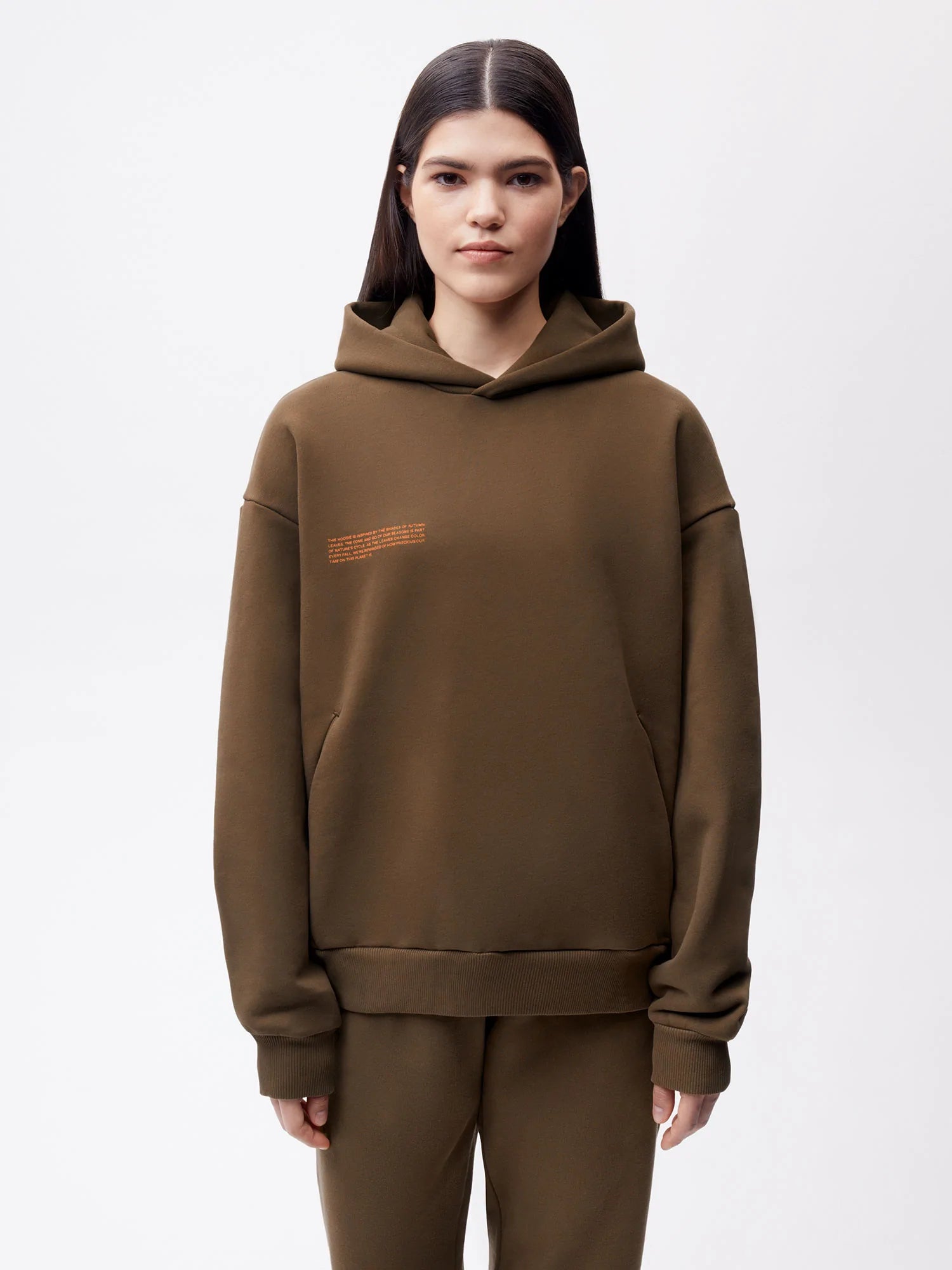 Autumn Leaves Hoodie—beech brown female