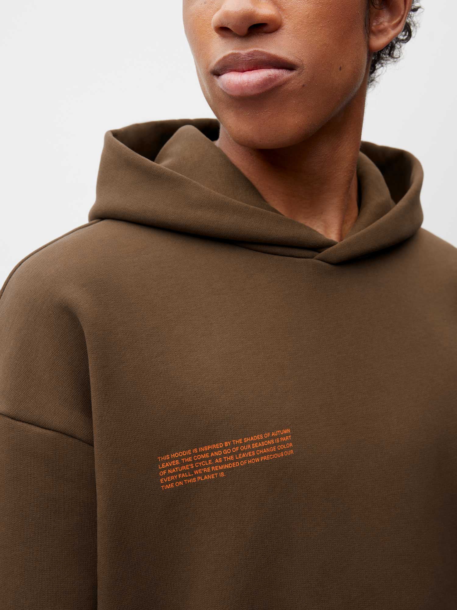 Autumn Leaves Hoodie—beech brown male