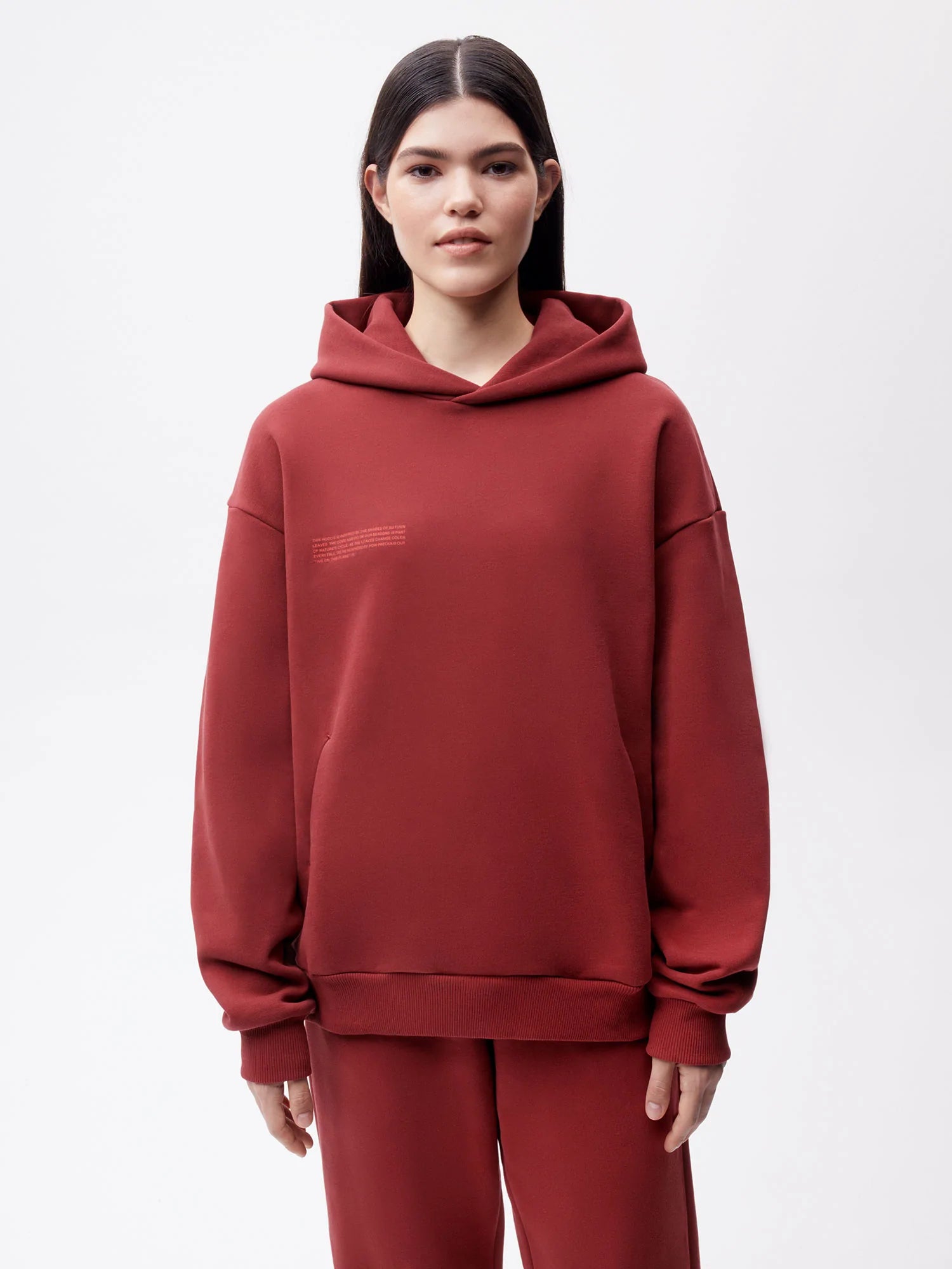 Autumn Leaves Hoodie—maple red female