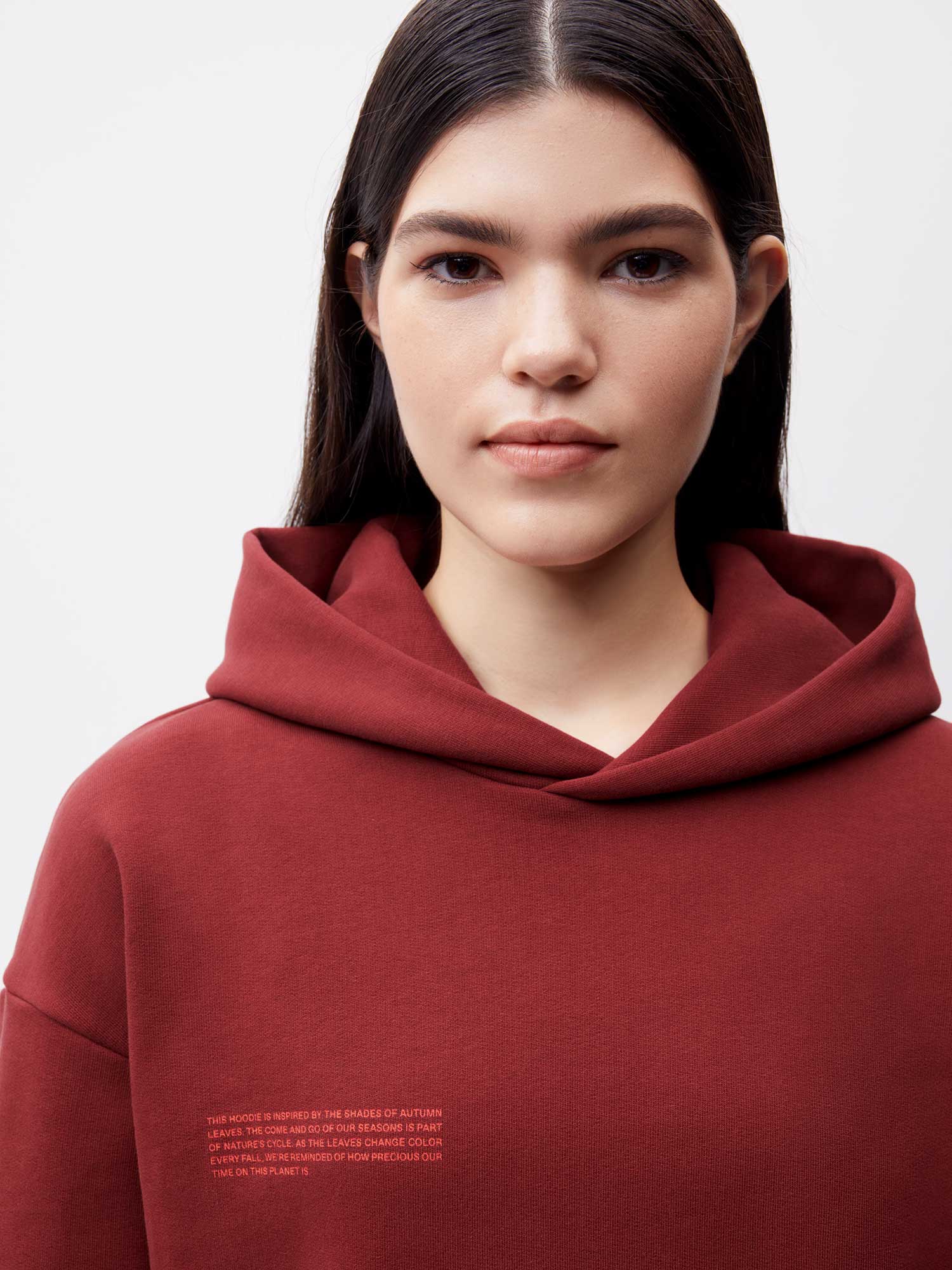 Autumn Leaves Hoodie—maple red female