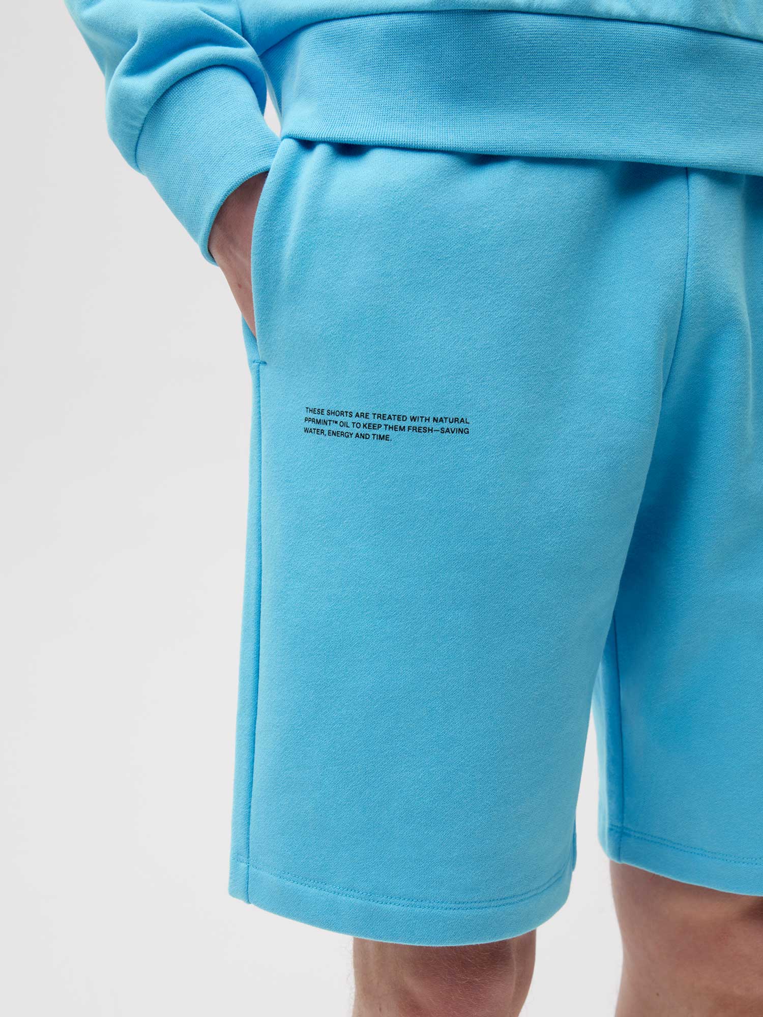 Organic Cotton Long Shorts Beach Blue Male