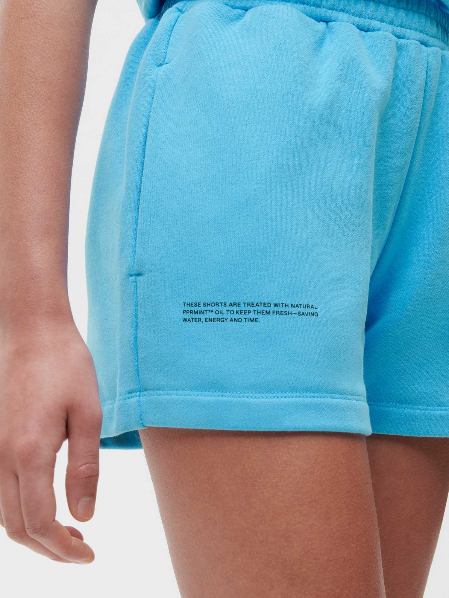 Organic Cotton Shorts Beach Blue Female