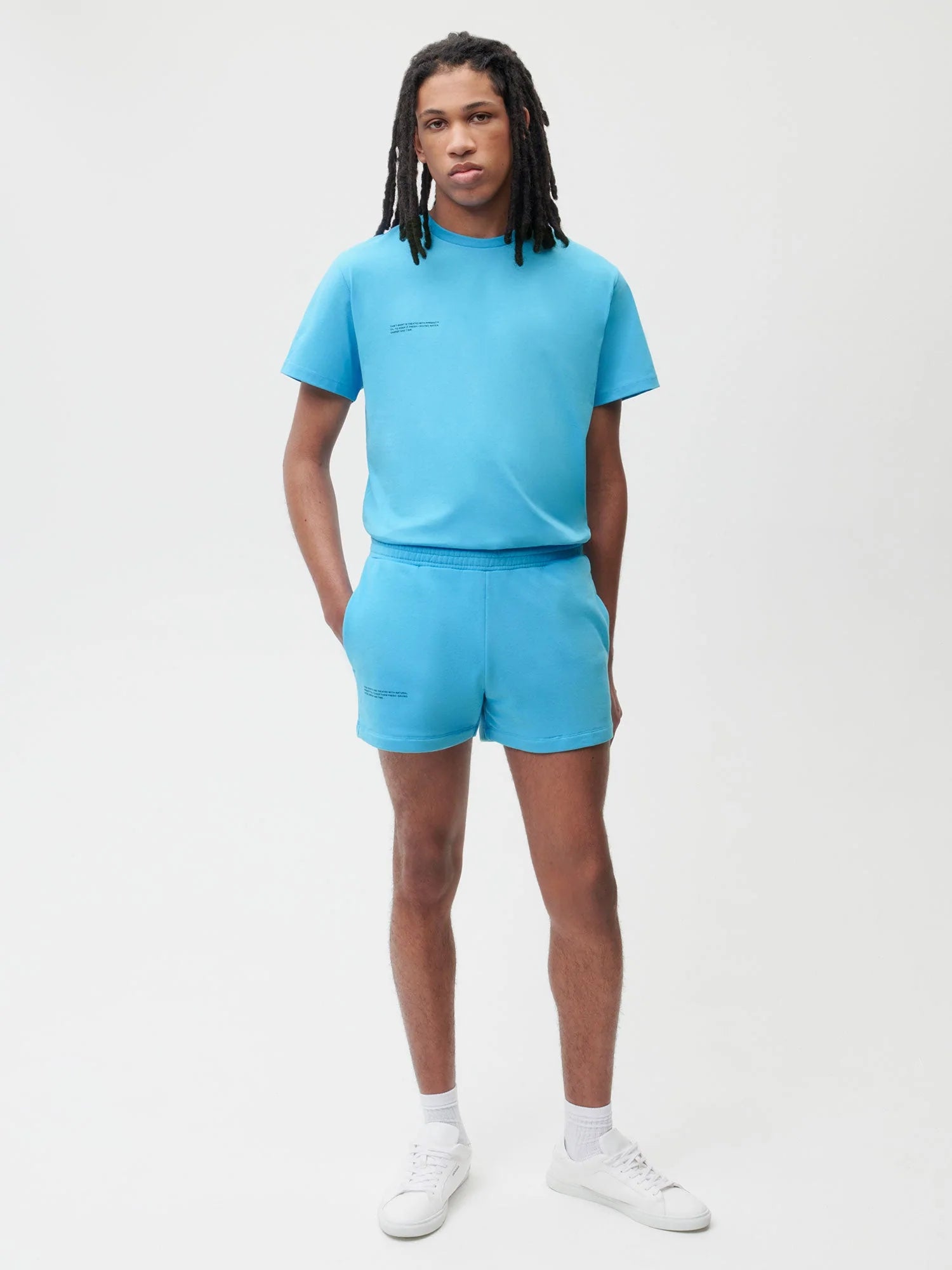 Organic Cotton Shorts Beach Blue Male