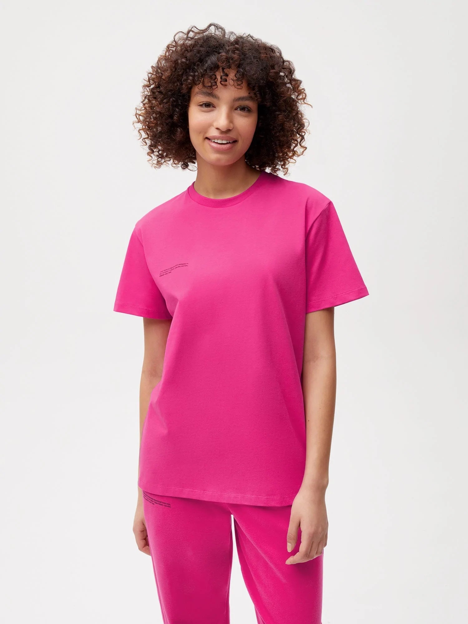 Organic Cotton T Shirt Foxglove Pink Female