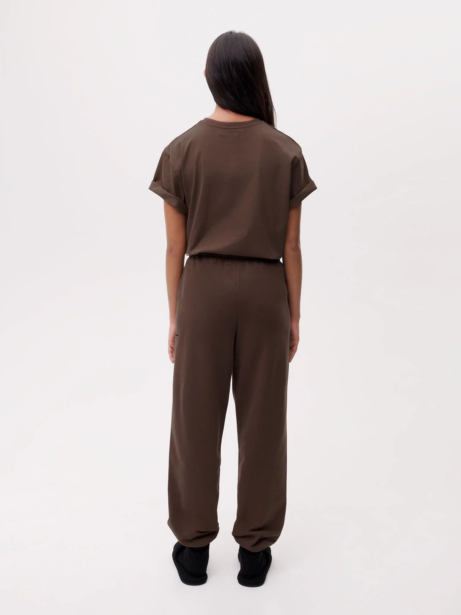 Organic Cotton Track Pant Chesnut Brown Female