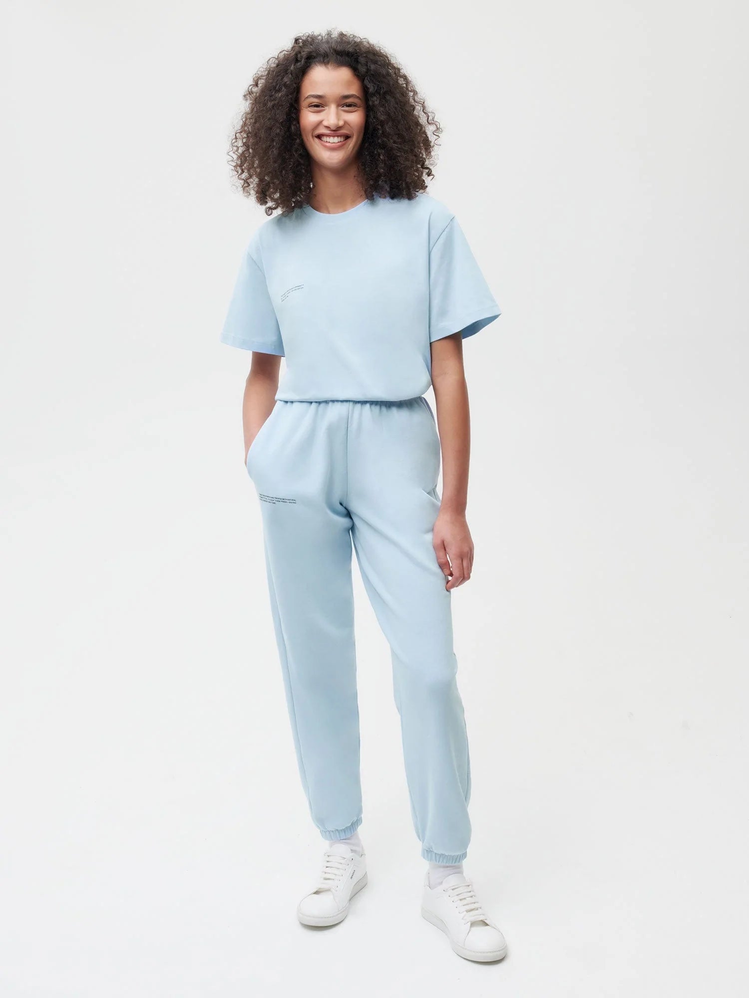 Organic Cotton Track Pants Baby Blue Female