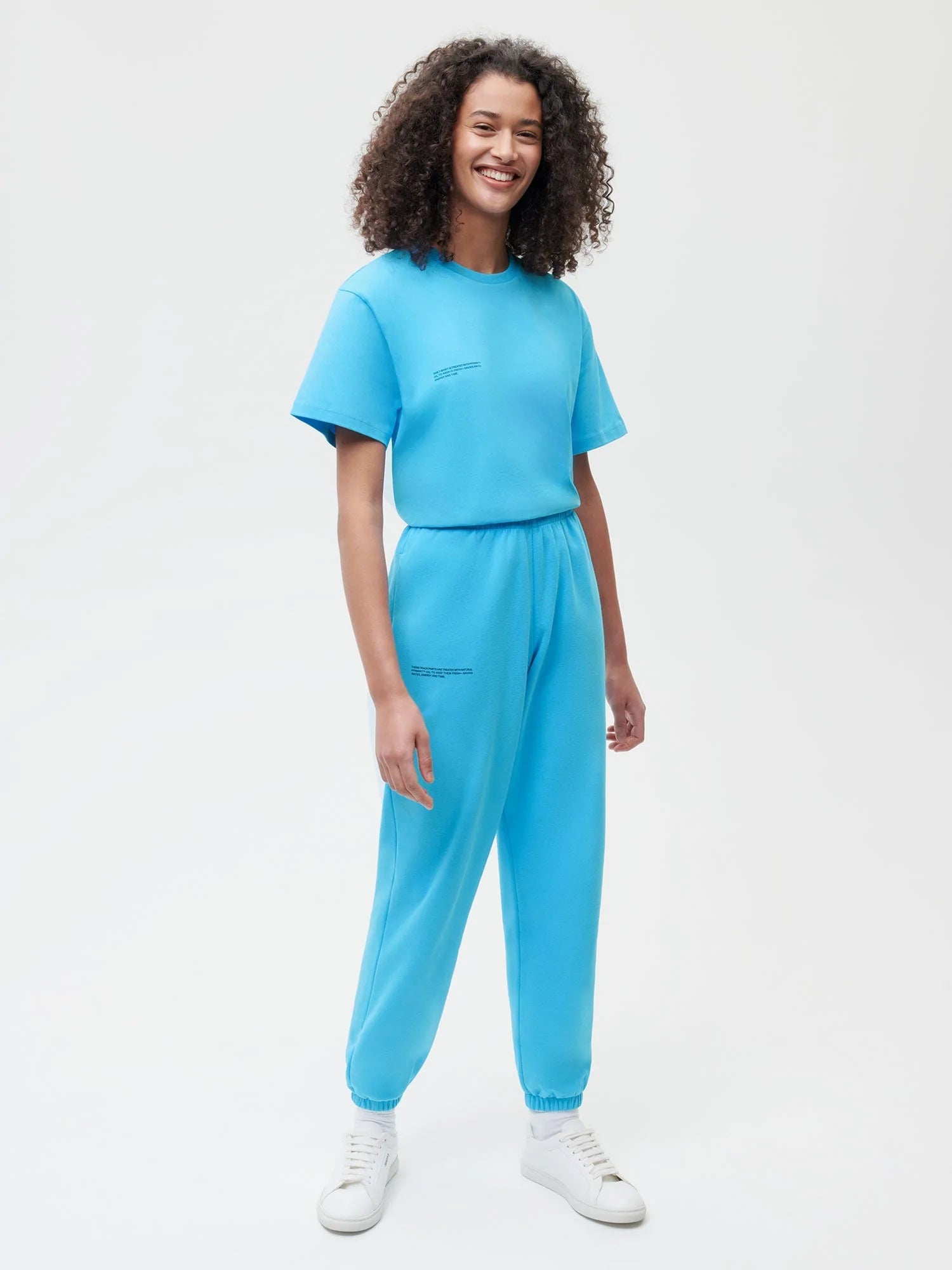 Organic Cotton Track Pants Beach Blue Female