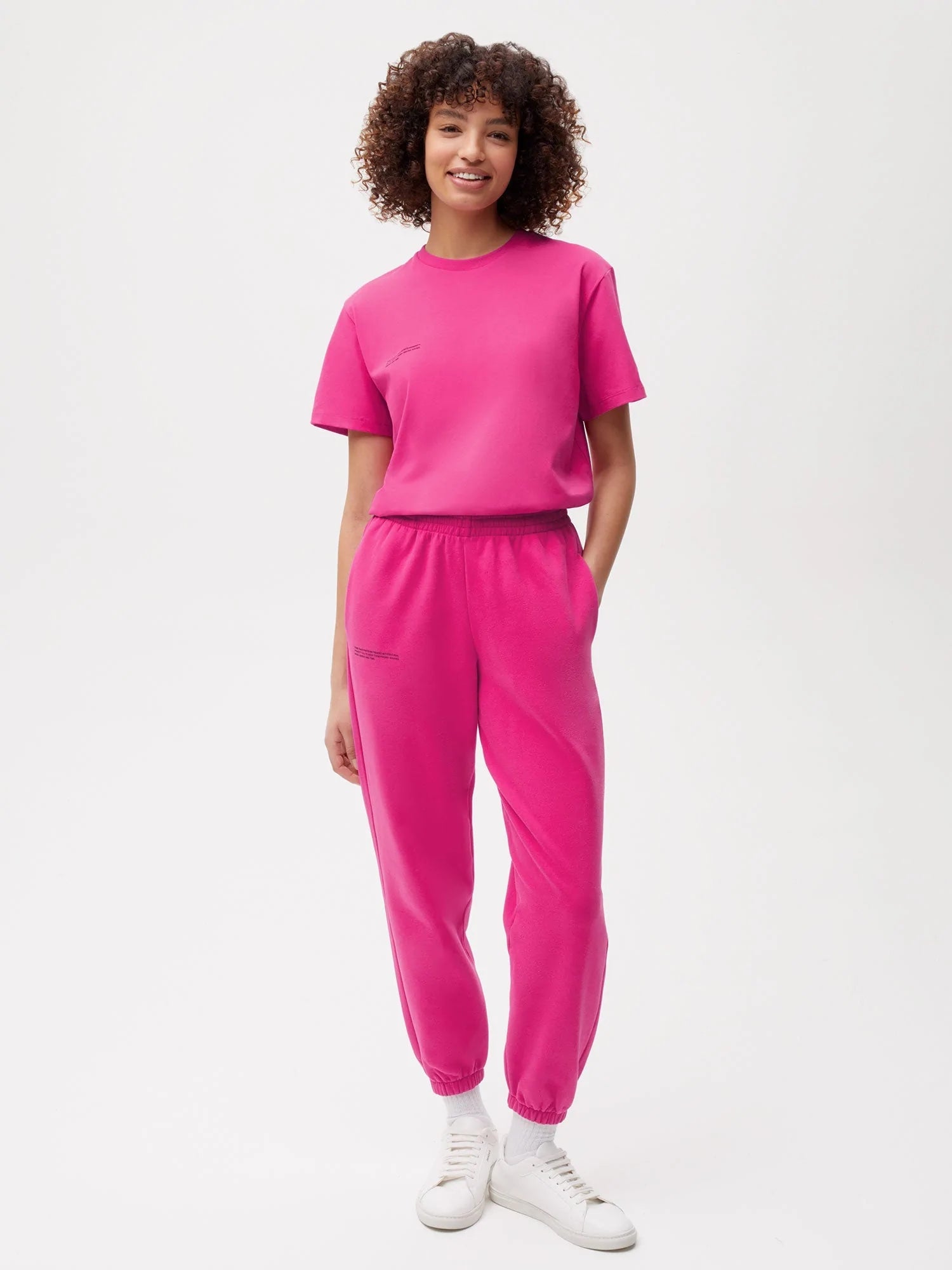 Organic Cotton Track Pants Foxglove Pink Female