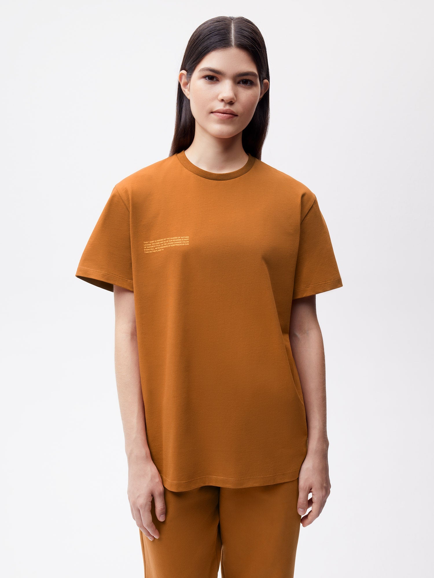 Autumn Leaves T-shirt—oak orange female