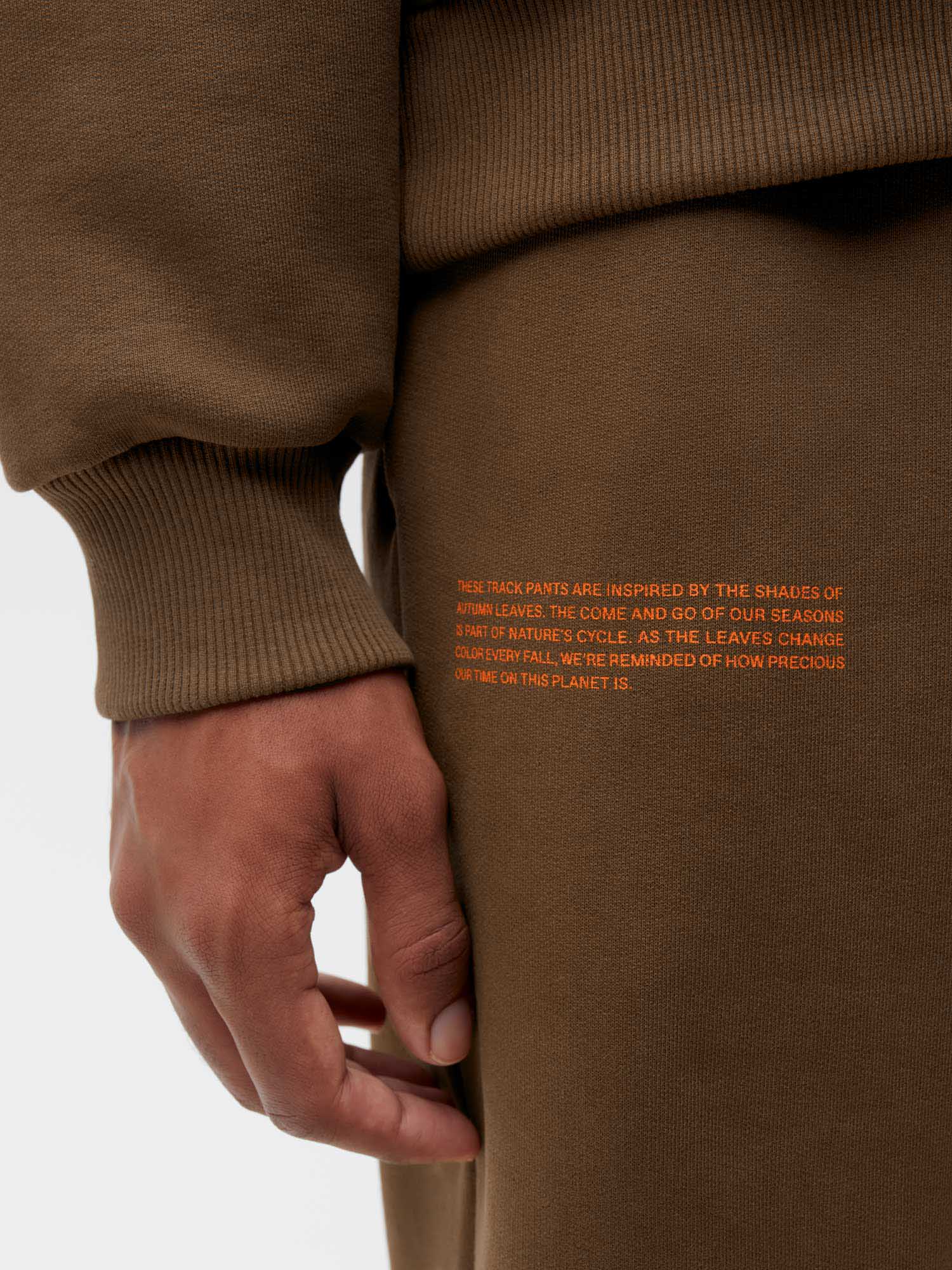 Autumn Leaves Track Pants—beech brown male