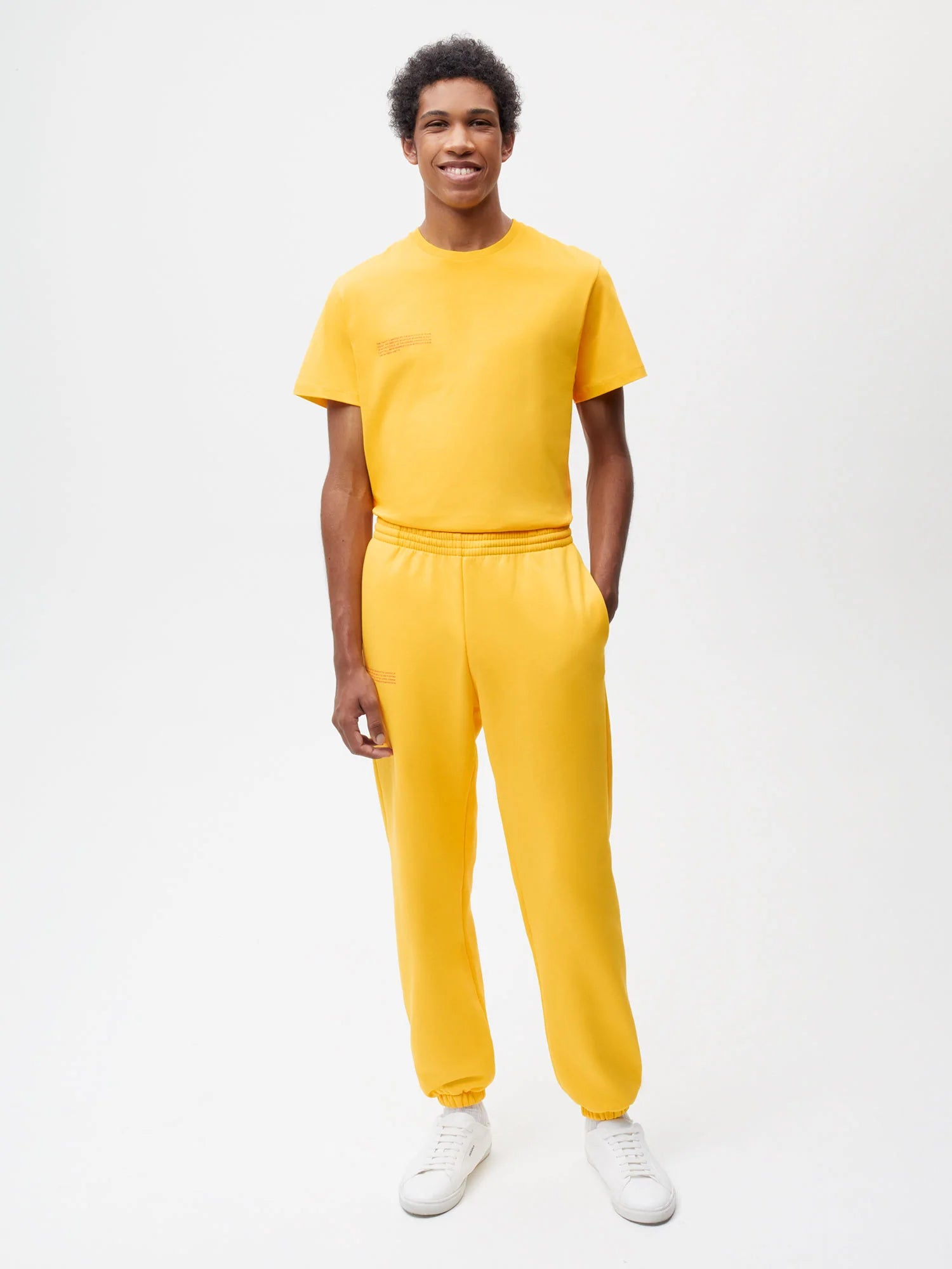 Autumn Leaves Track Pants—ginkgo yellow male