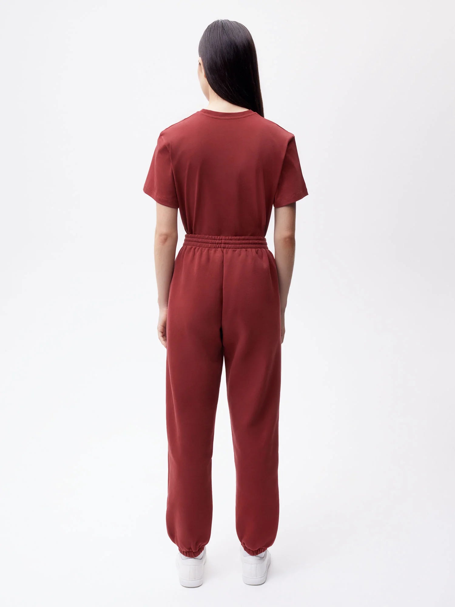 Autumn Leaves Track Pants—maple red female