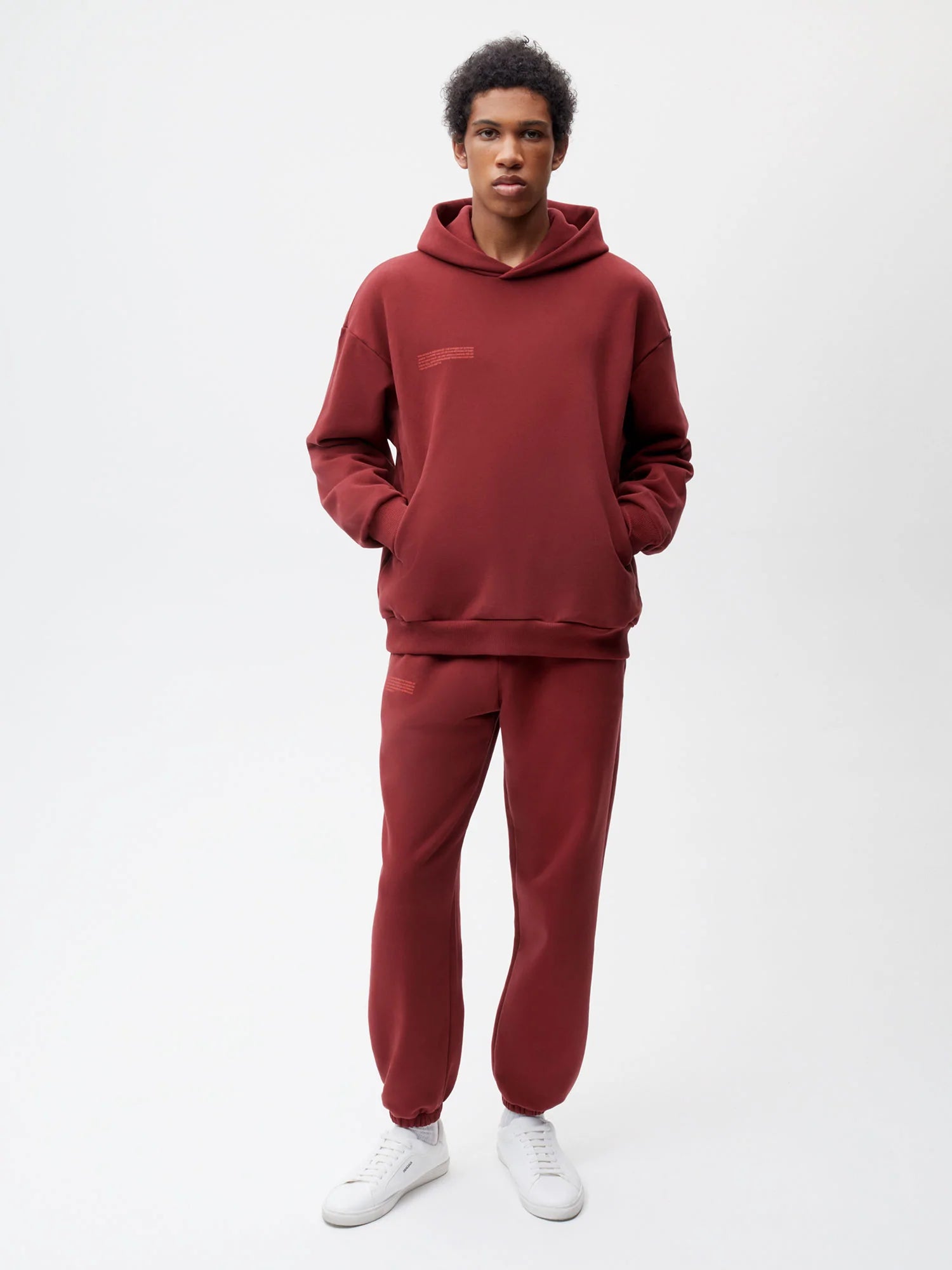 Autumn Leaves Track Pants—maple red male