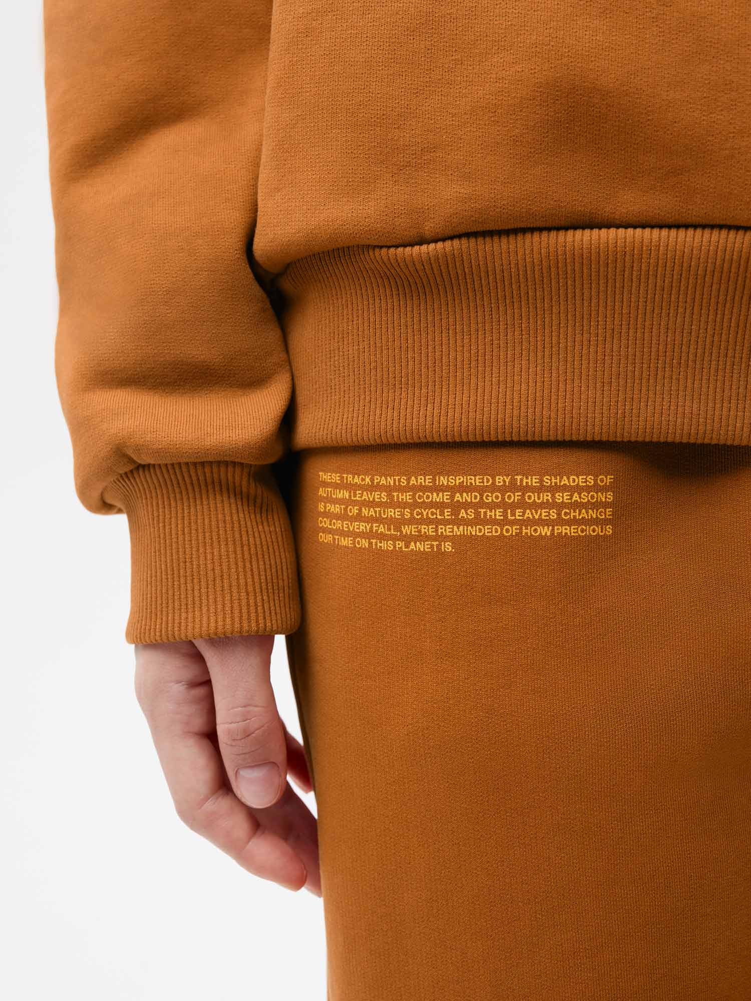 Autumn Leaves Track Pants—oak orange female