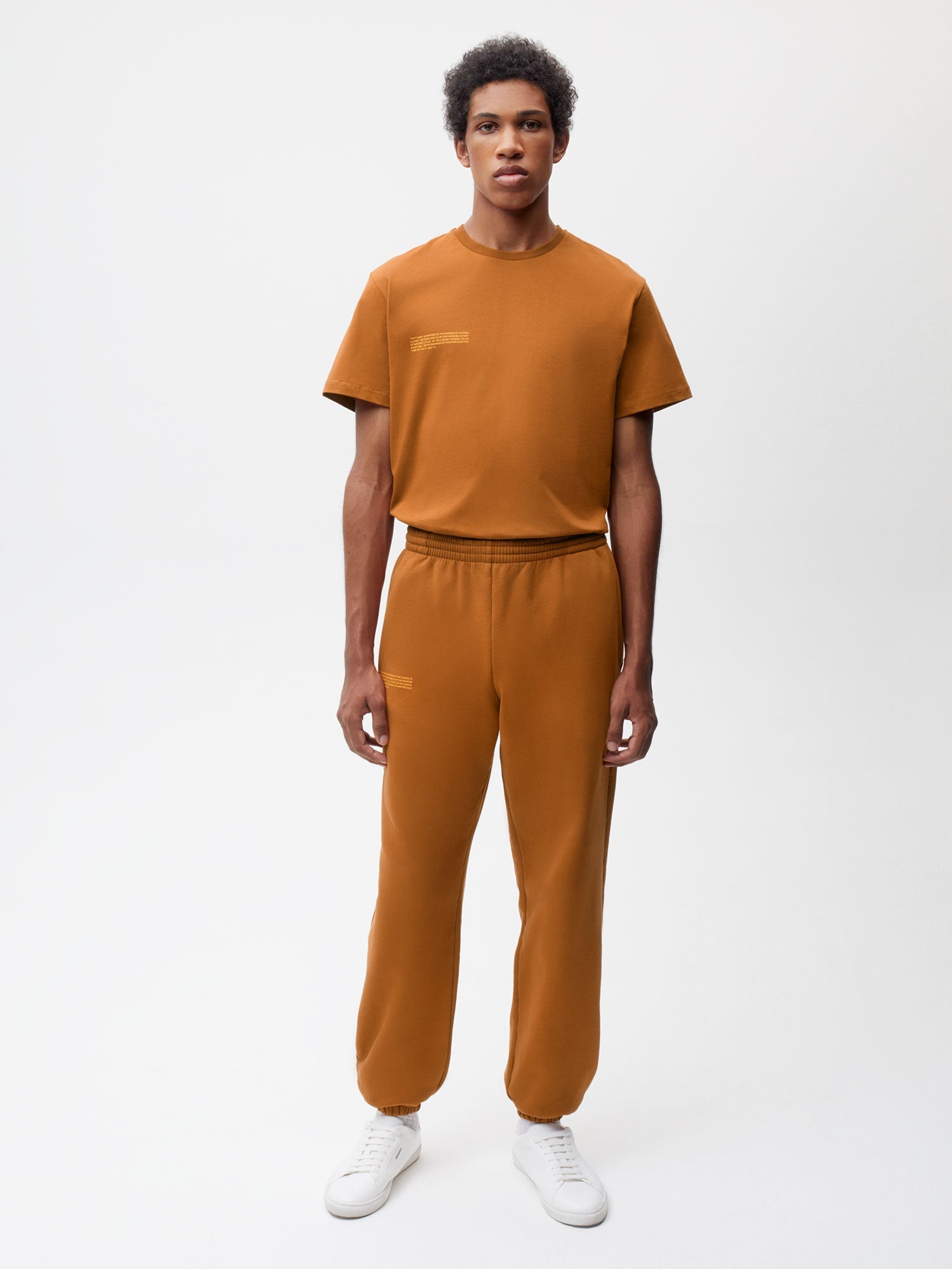 Autumn Leaves Track Pants—oak orange male