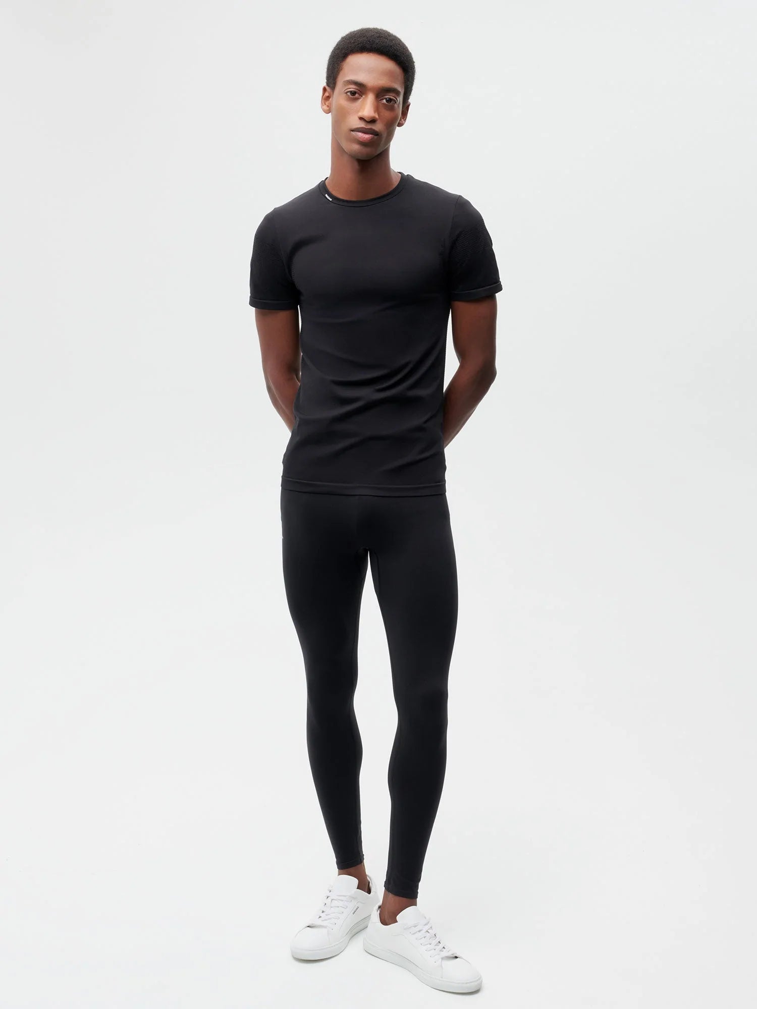 Activewear Mens Leggings Black 