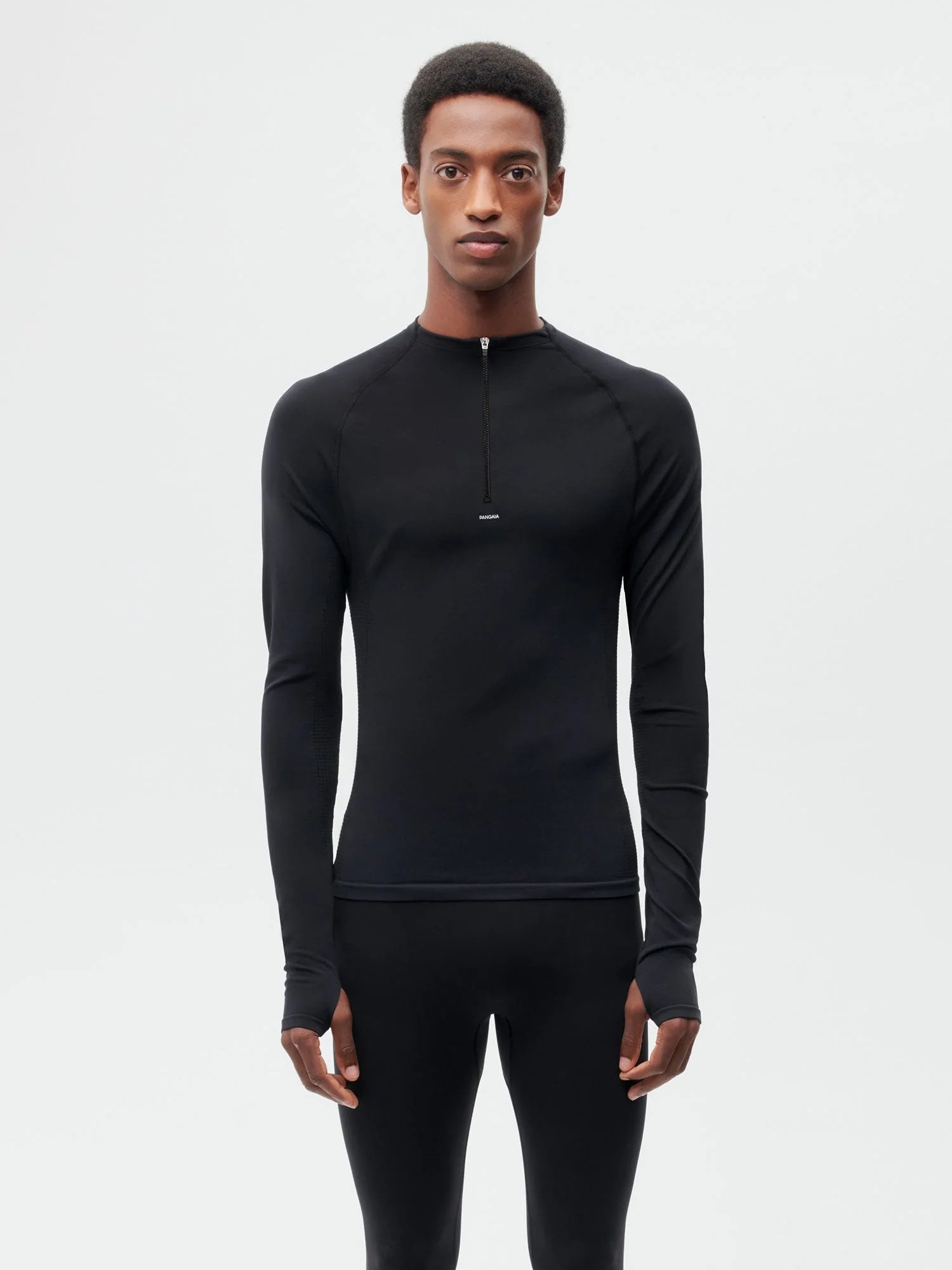 Activewear Mens Long Sleeve Top Black 