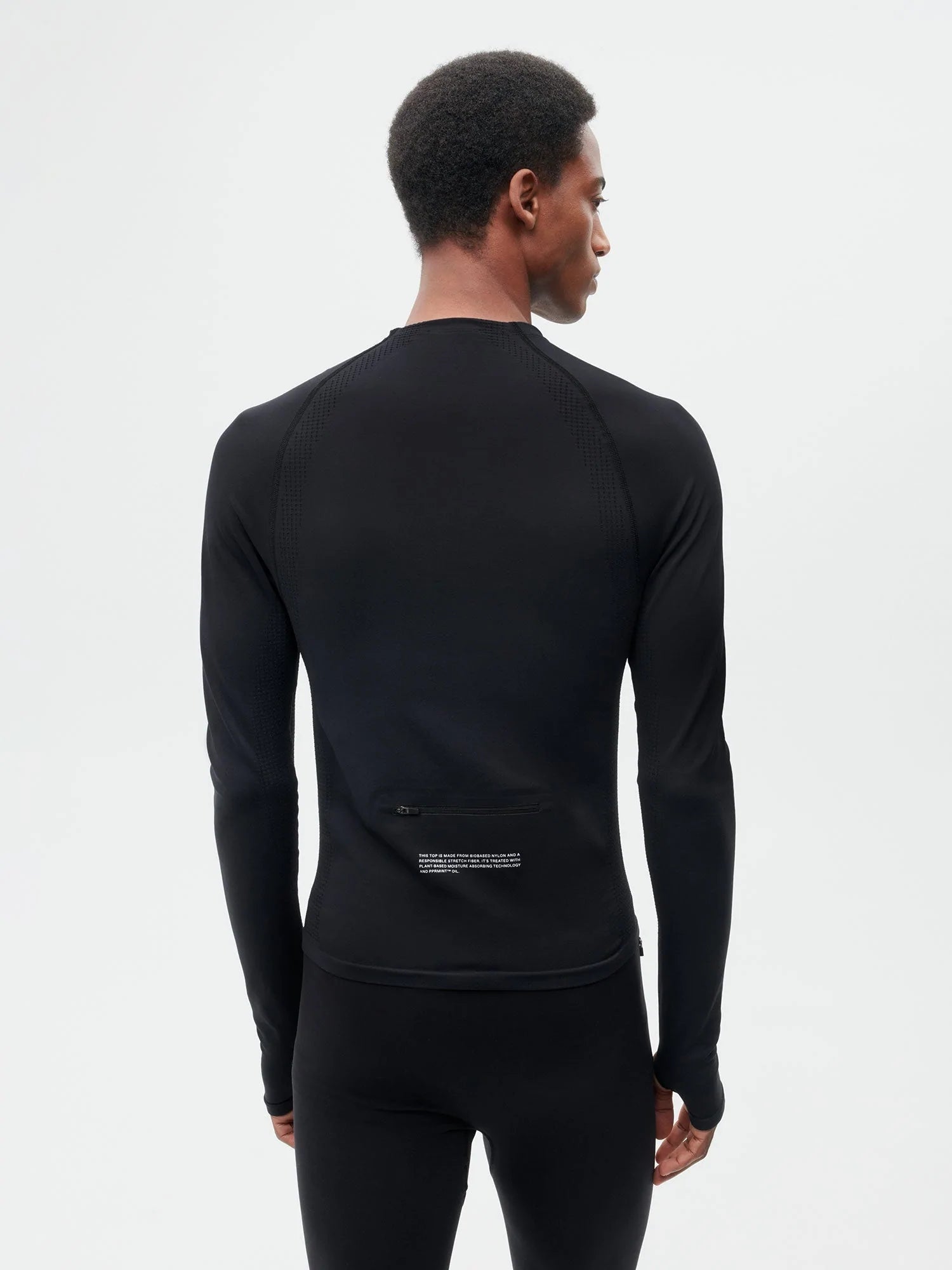 Activewear Mens Long Sleeve Top Black 