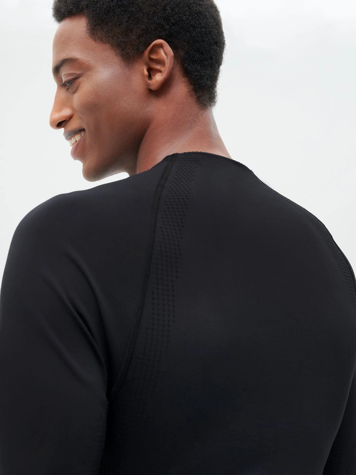 Activewear Mens Long Sleeve Top Black 