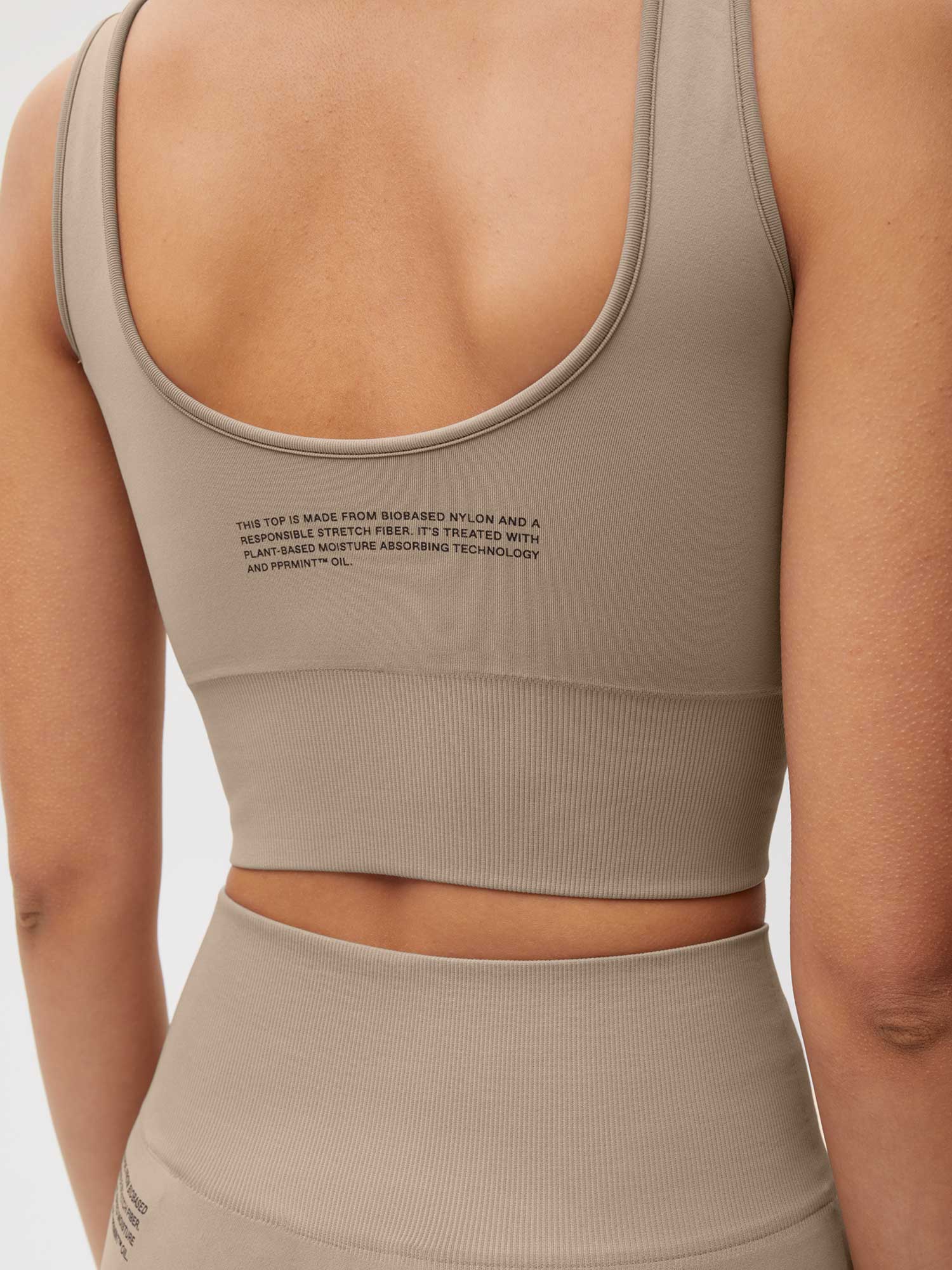 Activewear Womens Bra Top Taupe 