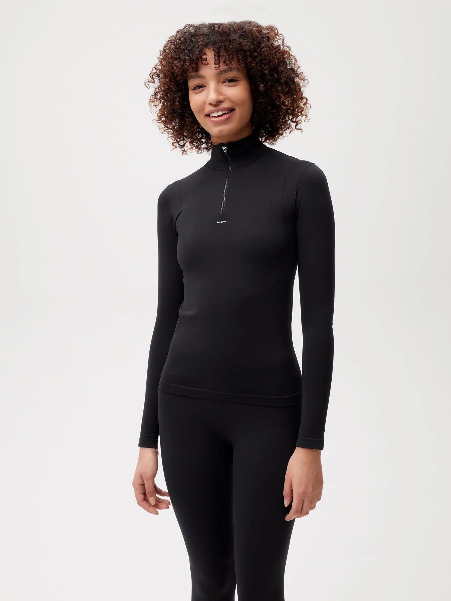 Activewear Womens Long Sleeve Top Black 