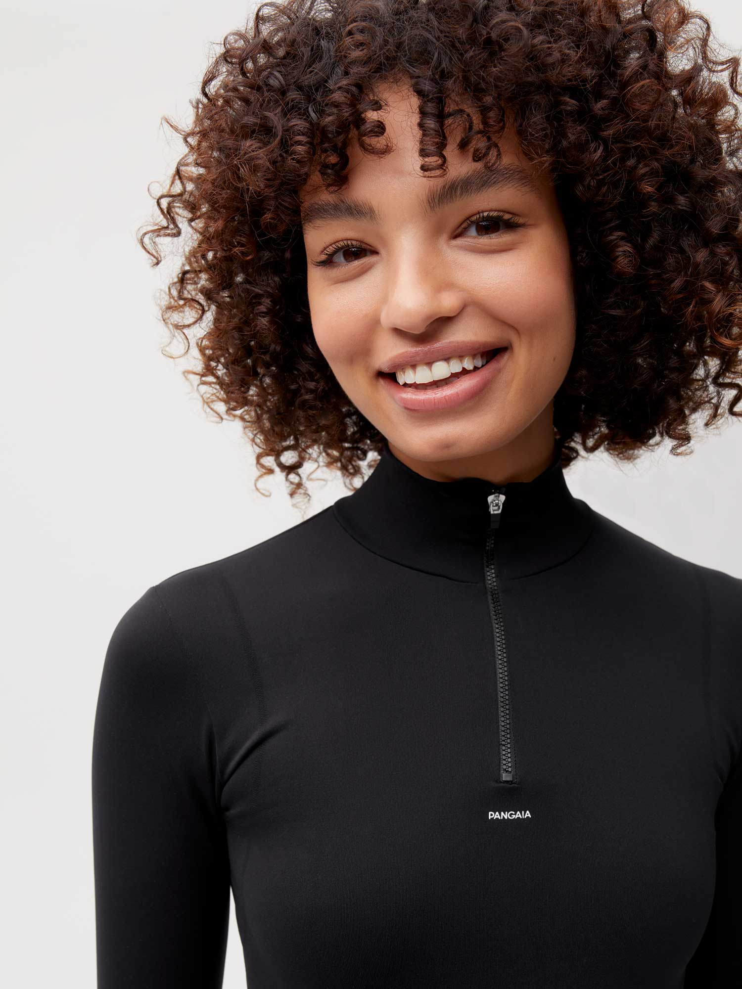 Activewear Womens Long Sleeve Top Black 