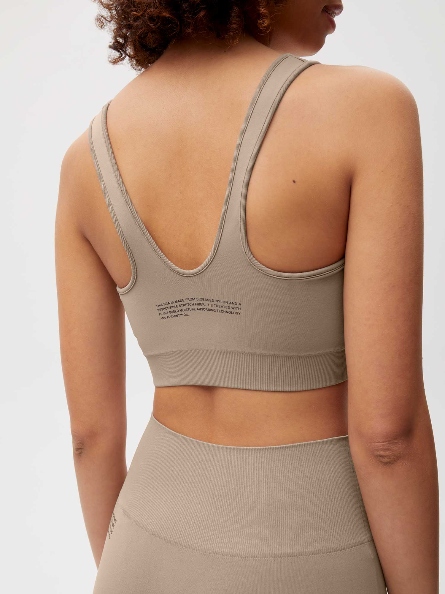 Activewear Womens Sports Bra Taupe 