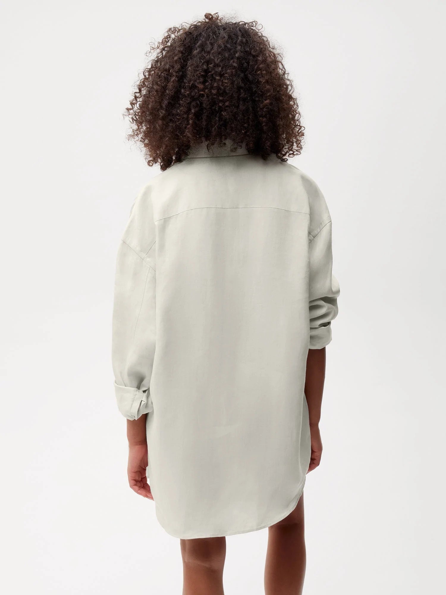 Aloe Linen Collared Long Sleeve Shirt Female