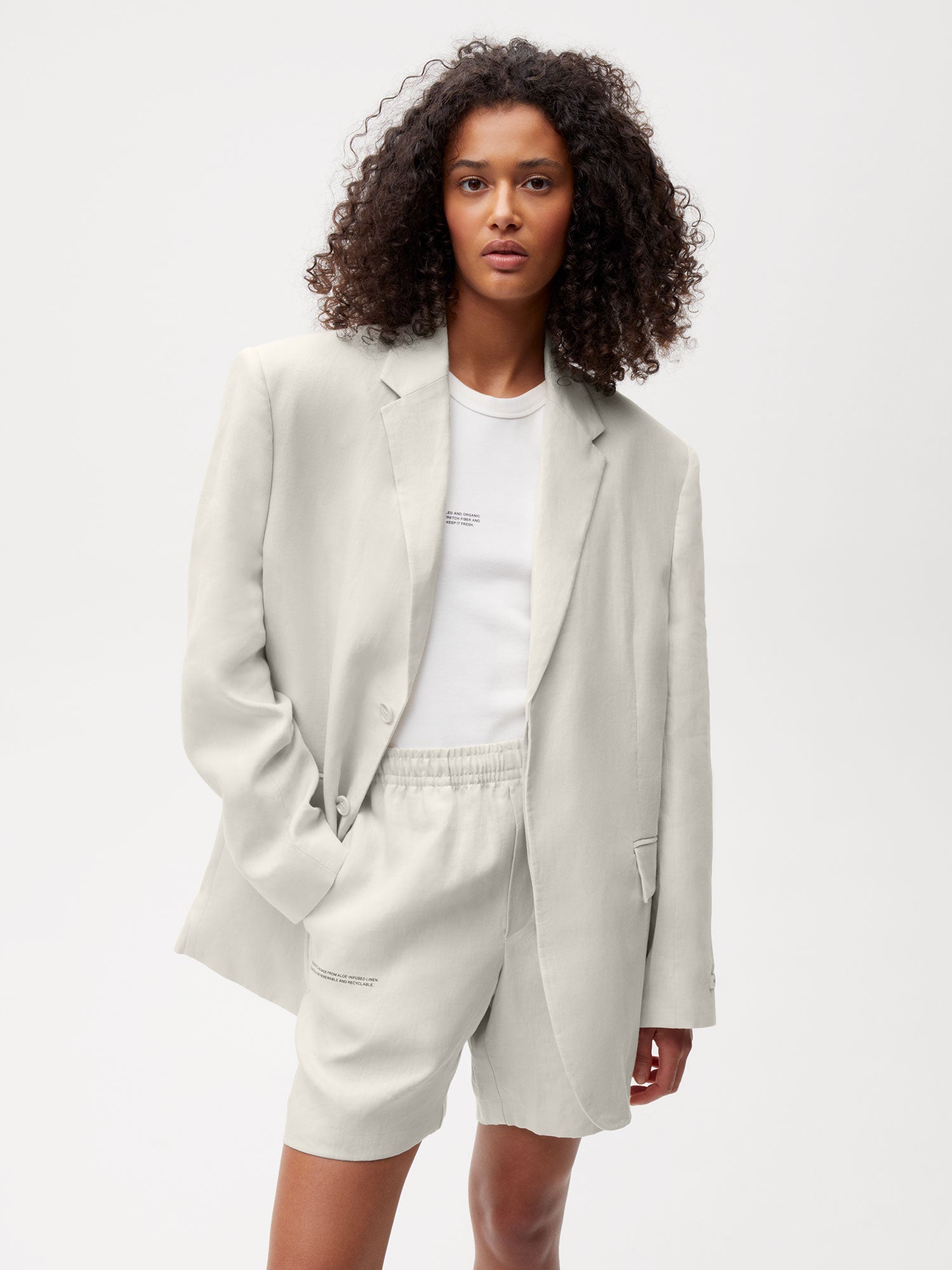 Aloe Linen Tailored Blazer Female