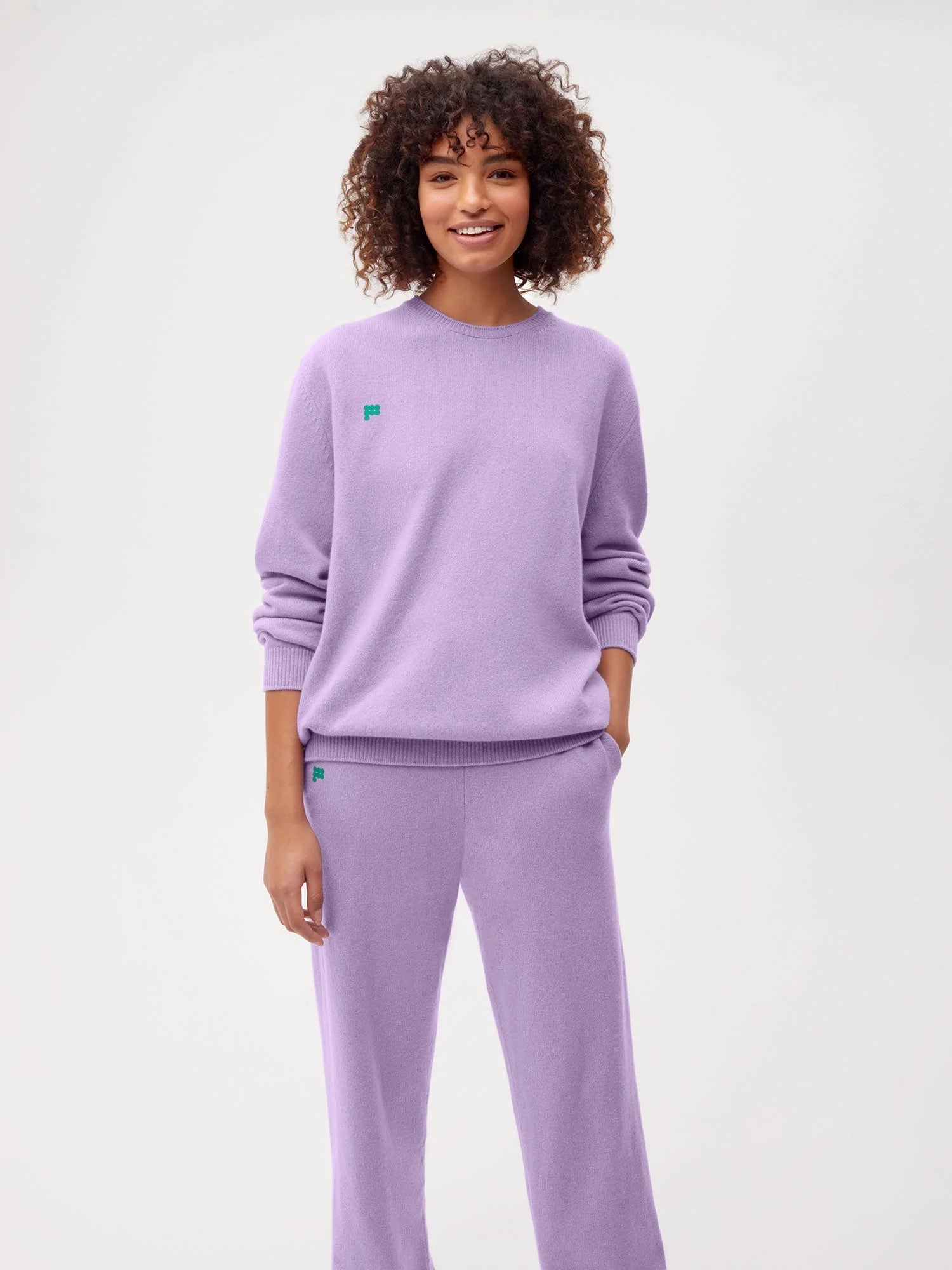 Cashmere Crewneck Orchid Purple Female