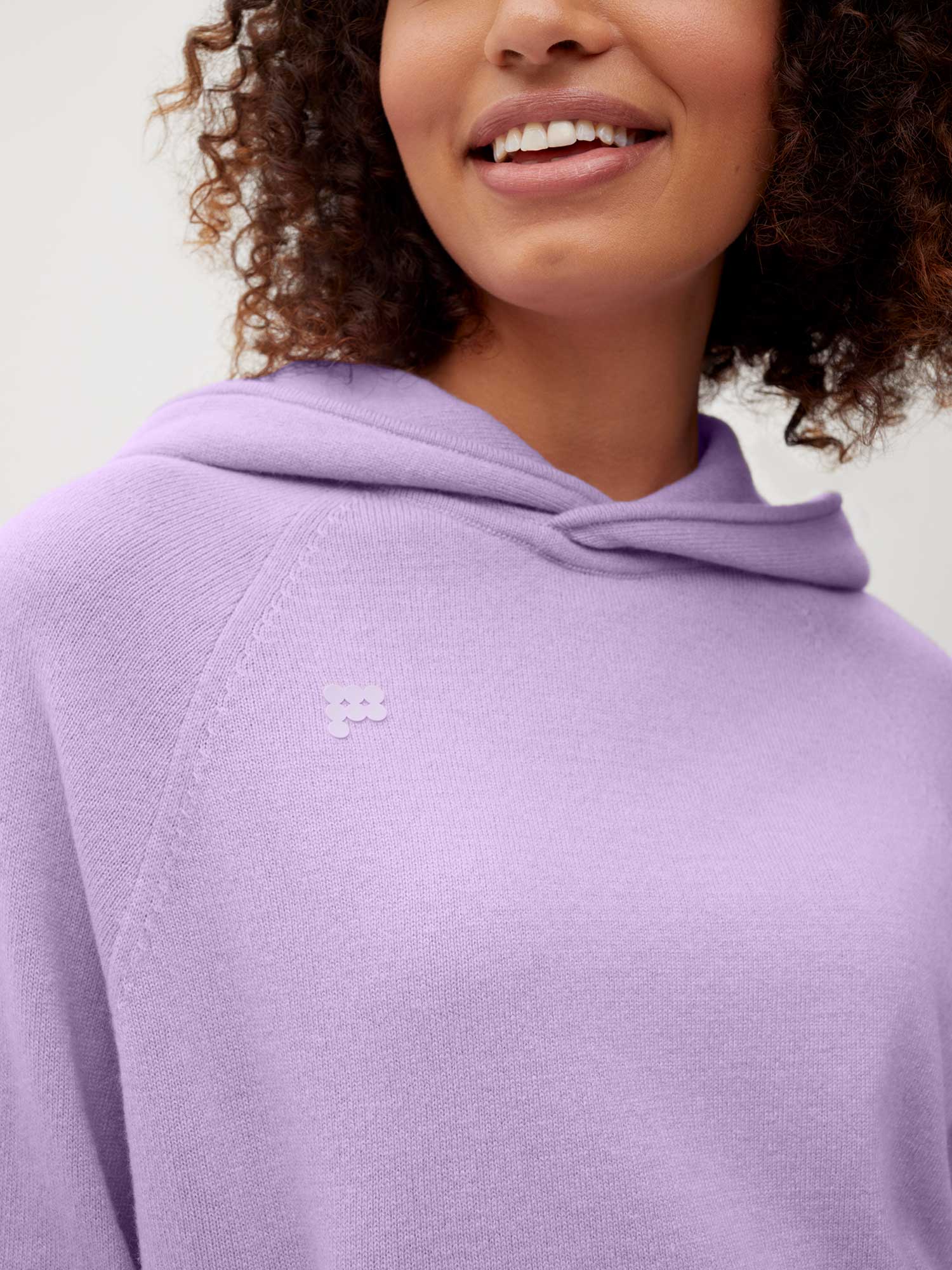 Cashmere Hoodie Orchid Purple Female