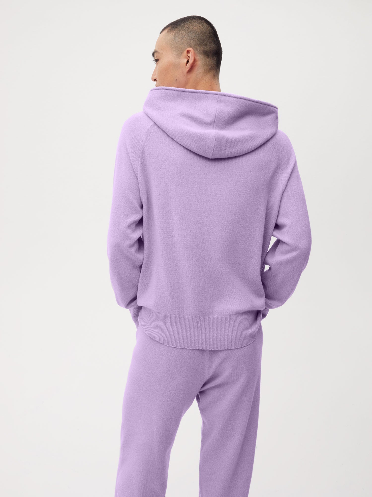 Cashmere Hoodie Orchid Purple Male