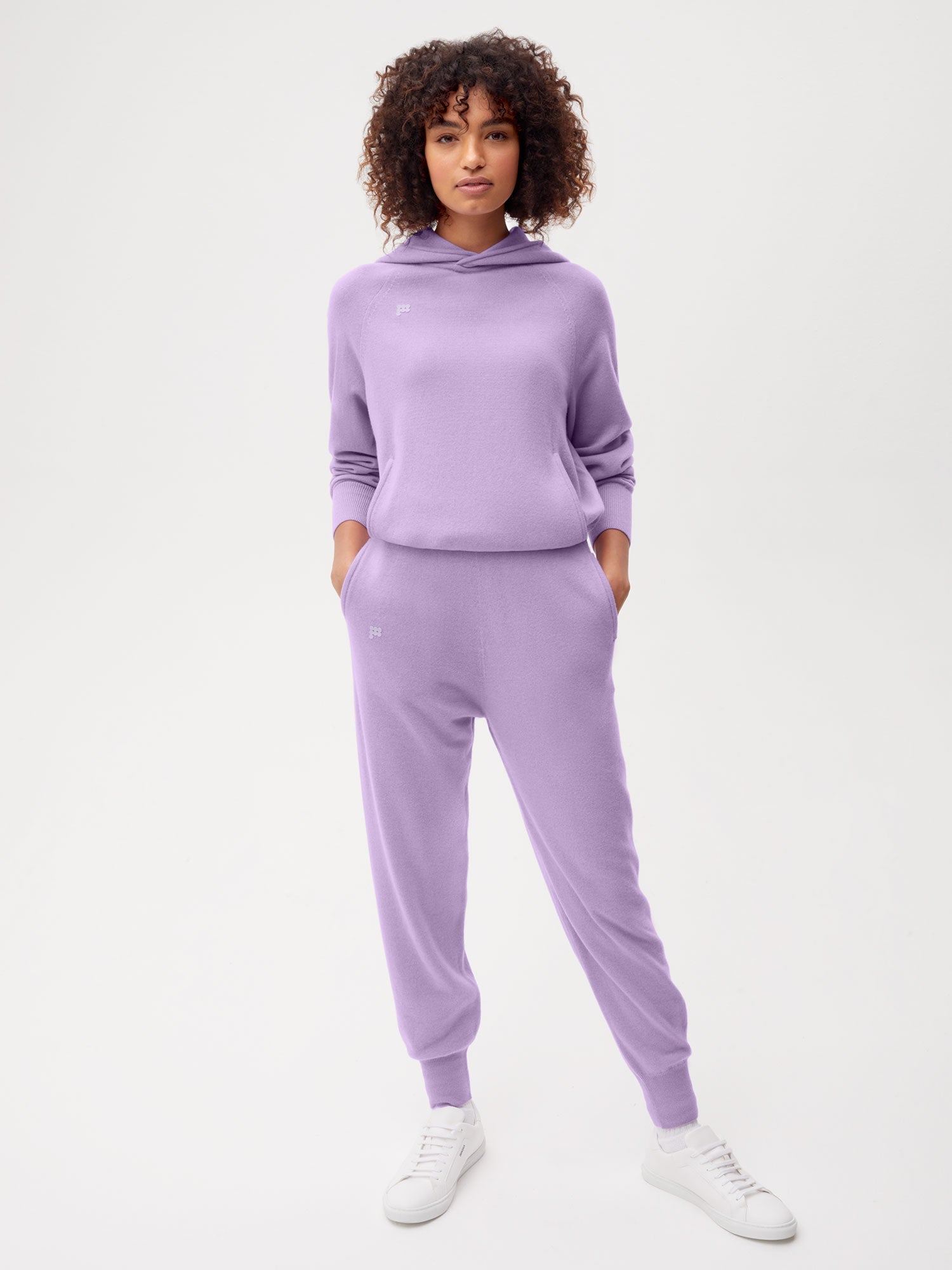 Cashmere Track Pants Orchid Purple Female