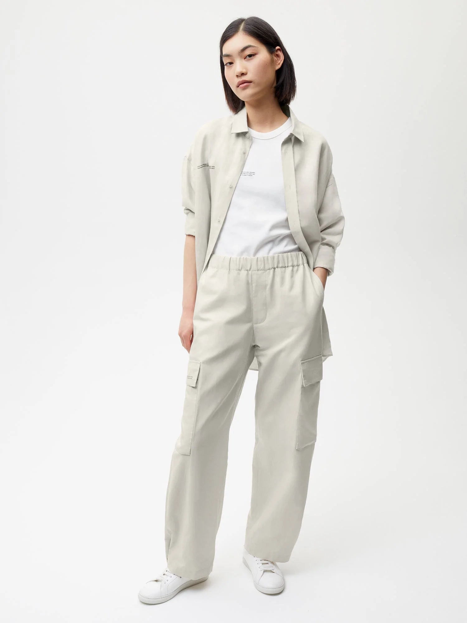 Organic Cotton Blend Cargo Pants Female