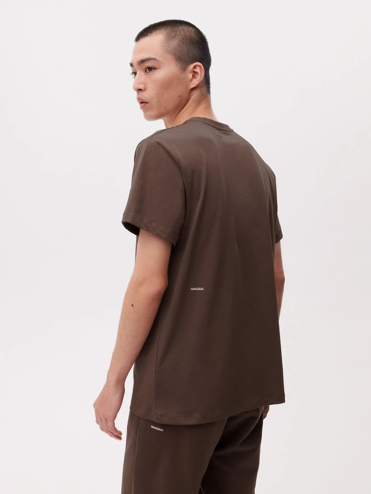 Earth Tones Organic Cotton T Shirt Chesnut Brown Male