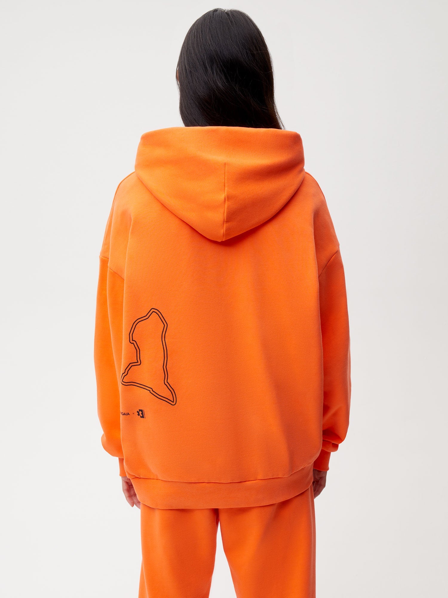 PANGAIA x Extreme-E Hoodie—persimmon orange female