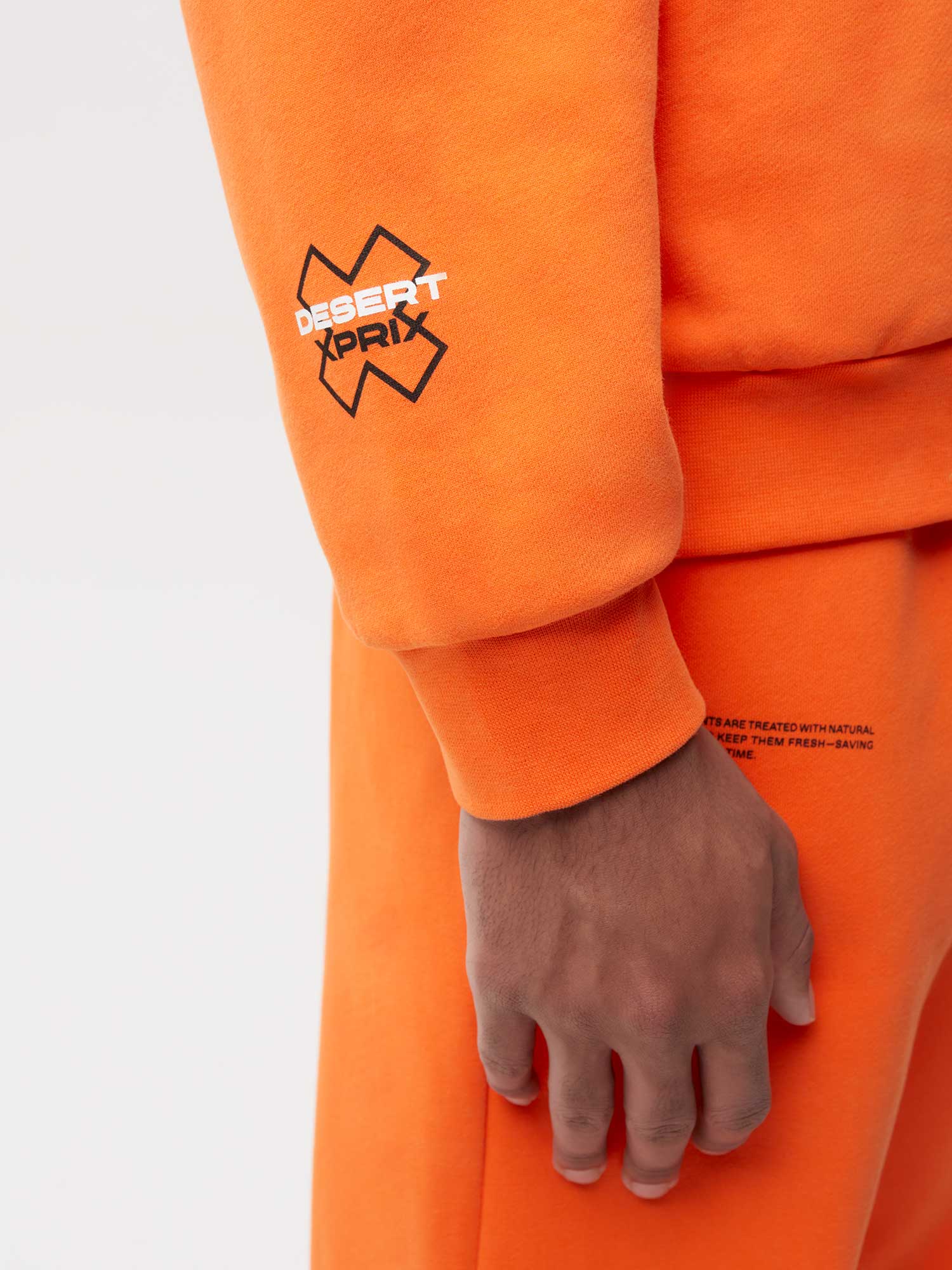 PANGAIA x Extreme-E Hoodie—persimmon orange male