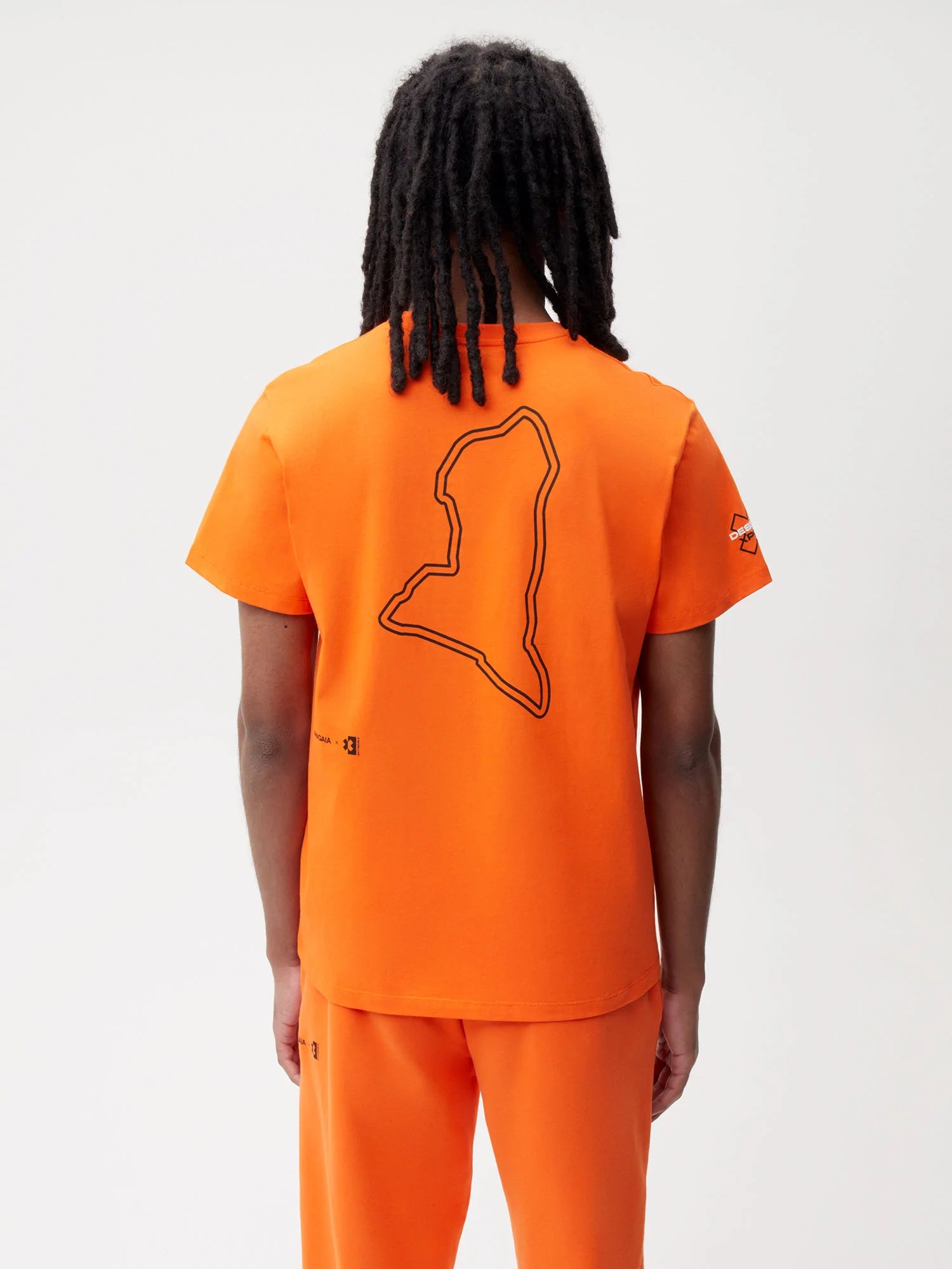 PANGAIA x Extreme-E T-shirt—persimmon orange male