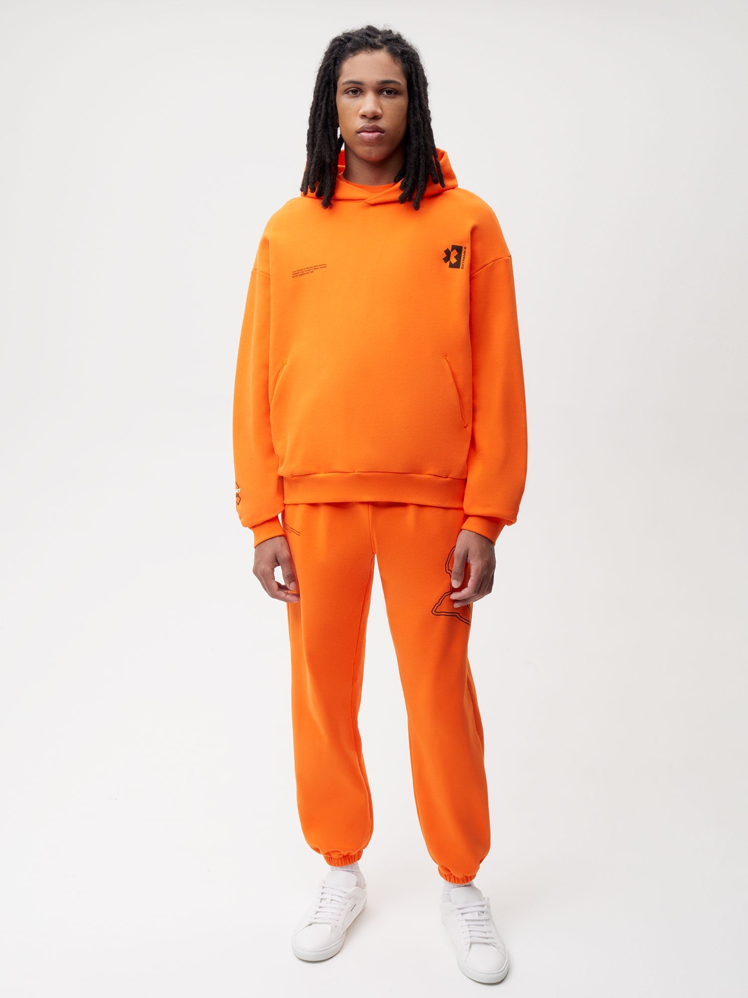 PANGAIA x Extreme-E Track Pants—persimmon orange male