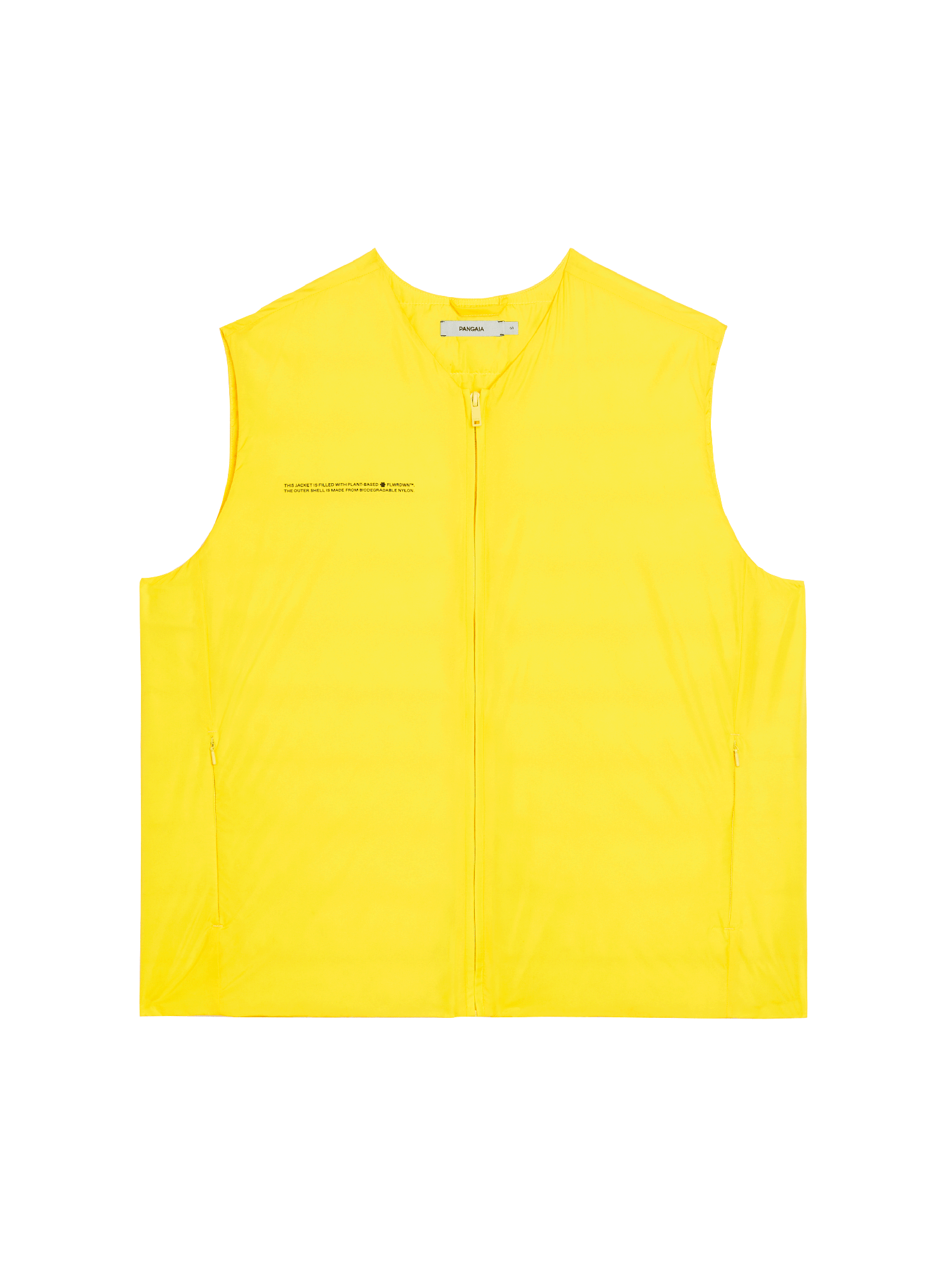 Men FLWRDWN Lite Puffer Vest—saffron yellow-packshot-3