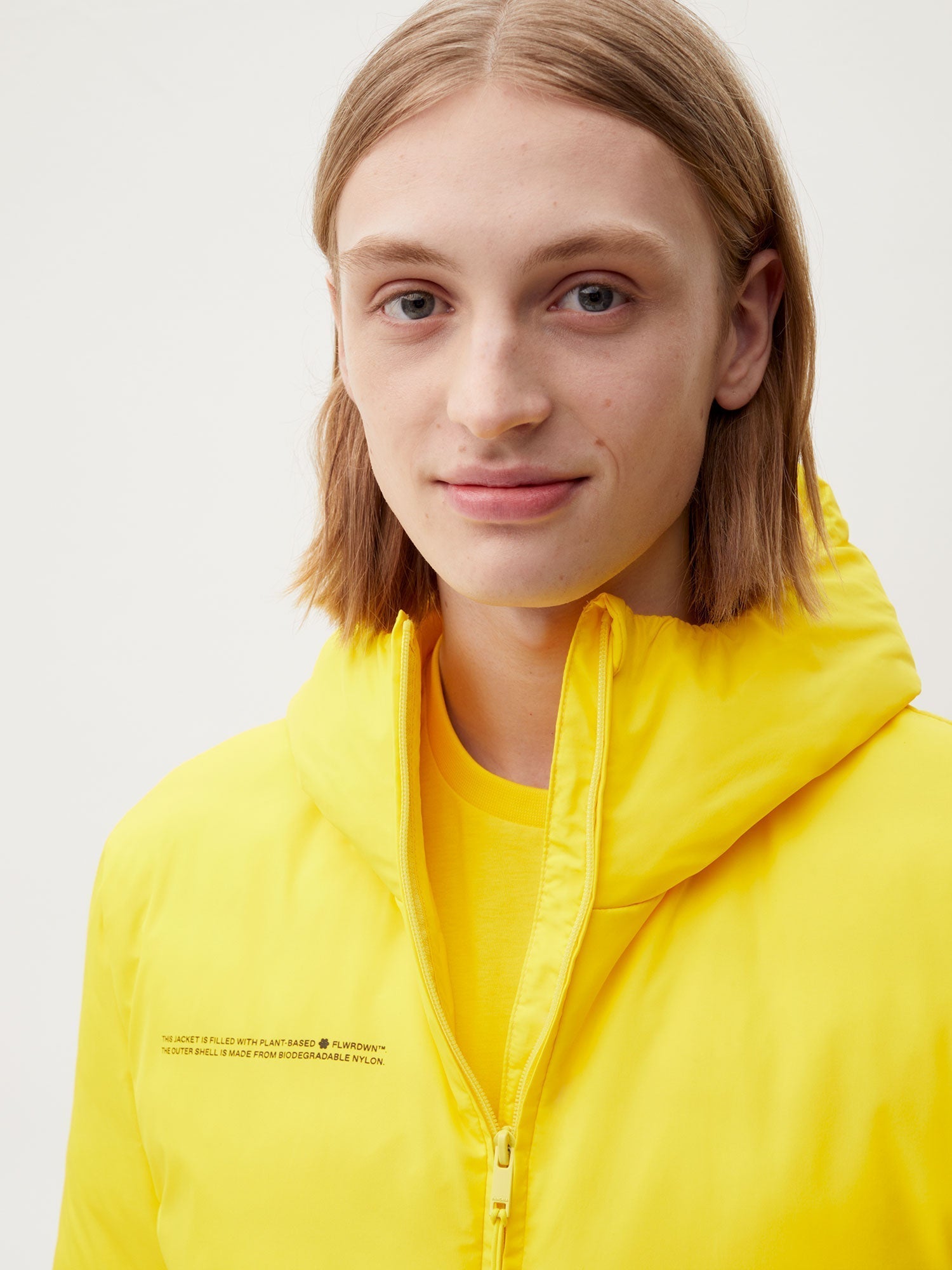 Men FLWRDWN Lite Puffer Jacket—saffron yellow 