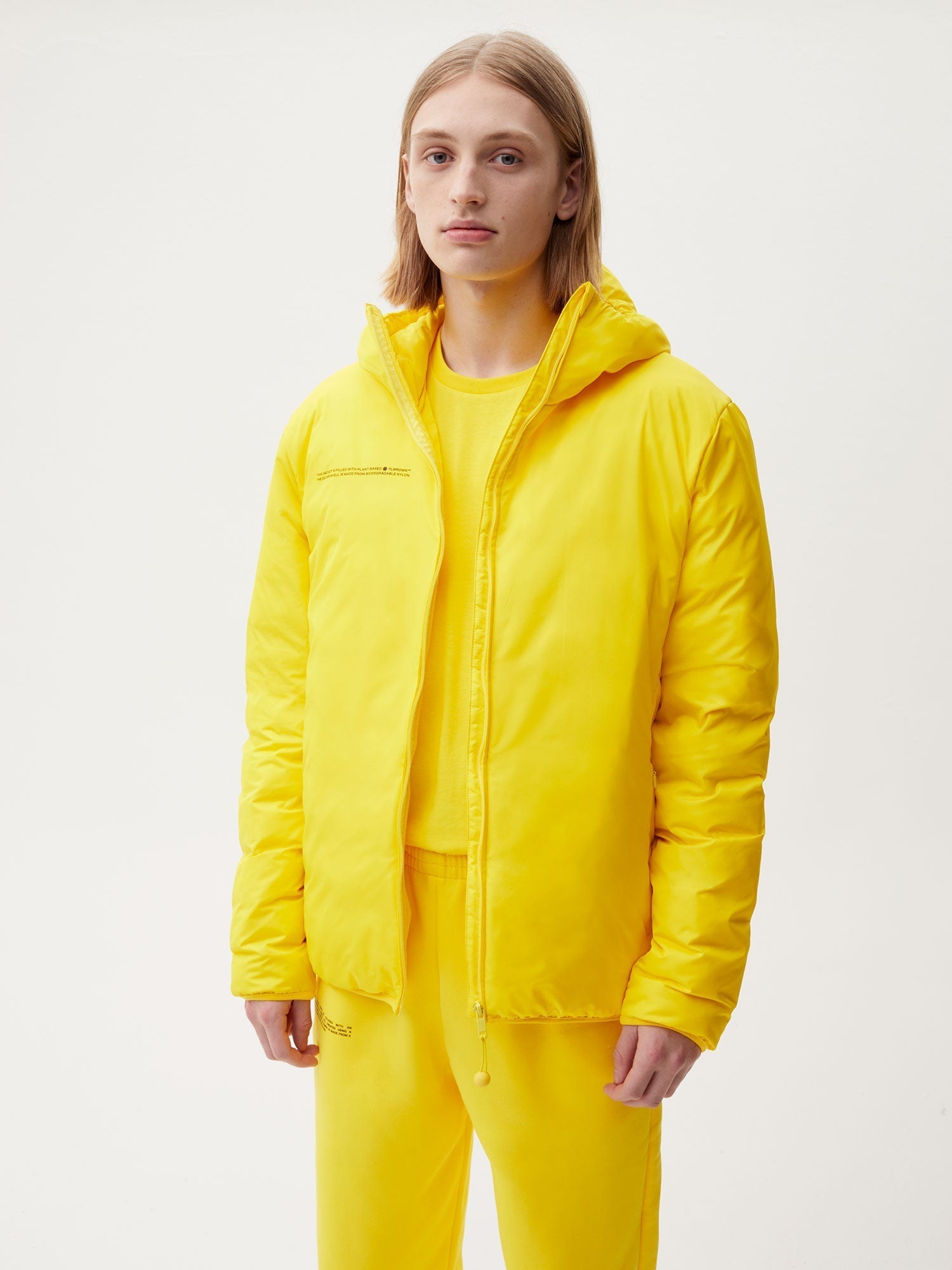 Men FLWRDWN Lite Puffer Jacket—saffron yellow 