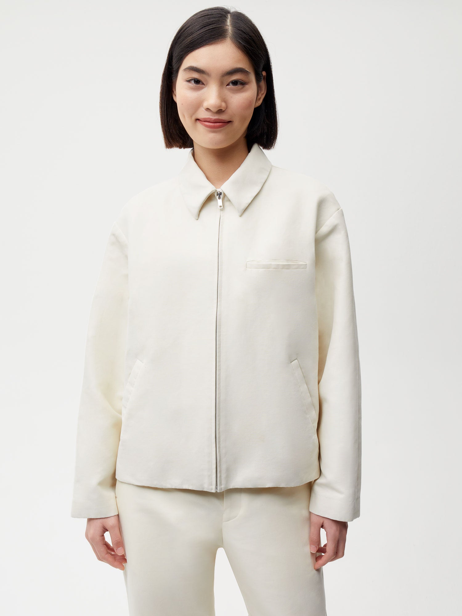 Heavyweight Cotton Harrington Jacket Elderflower Female