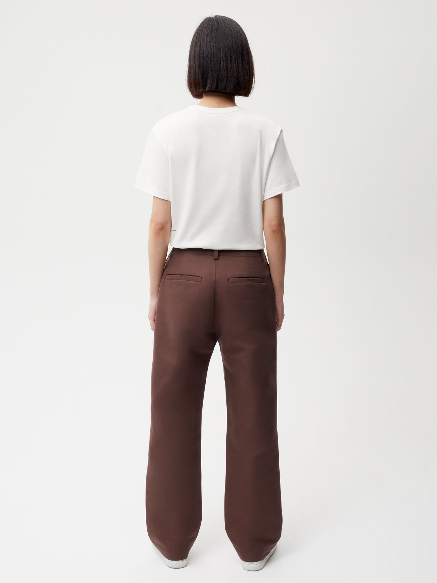 Heavyweight Cotton Regular Fit Trouser Chesnut Brown Female