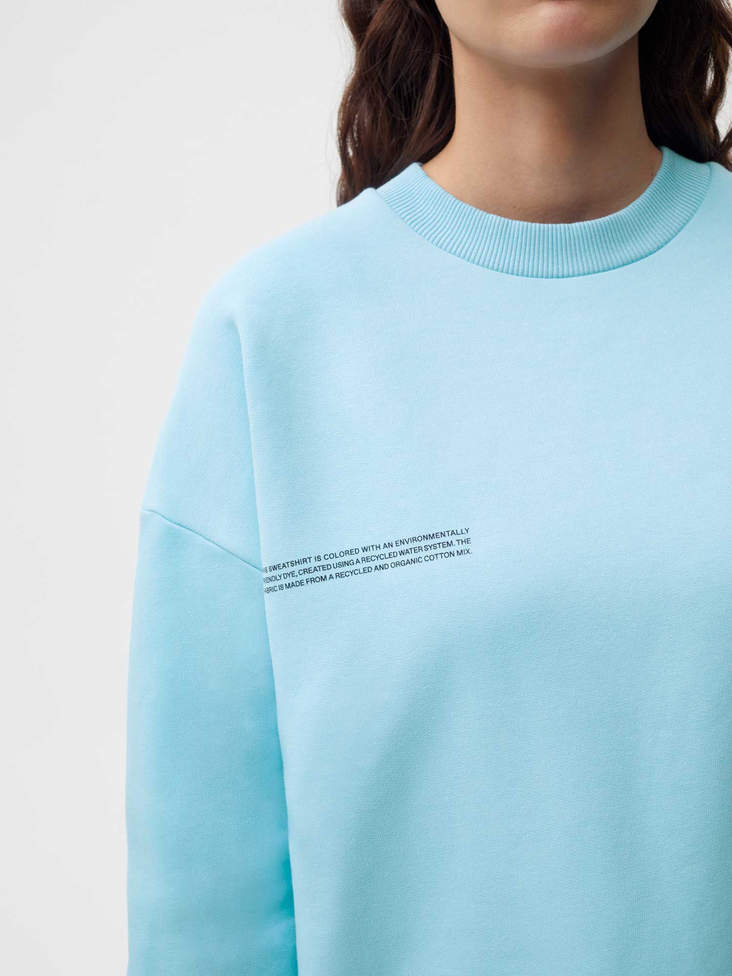 Heavyweight Recycled Cotton Sweatshirt Celestial Blue Female