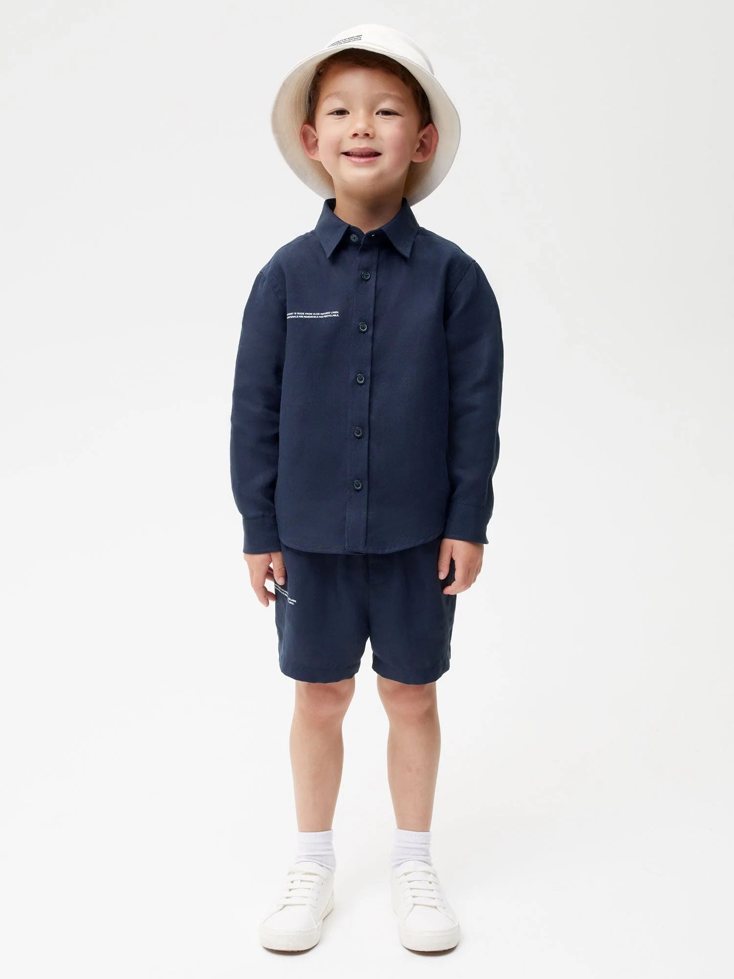 Kids Aloe Linen Long Sleeve Shirt