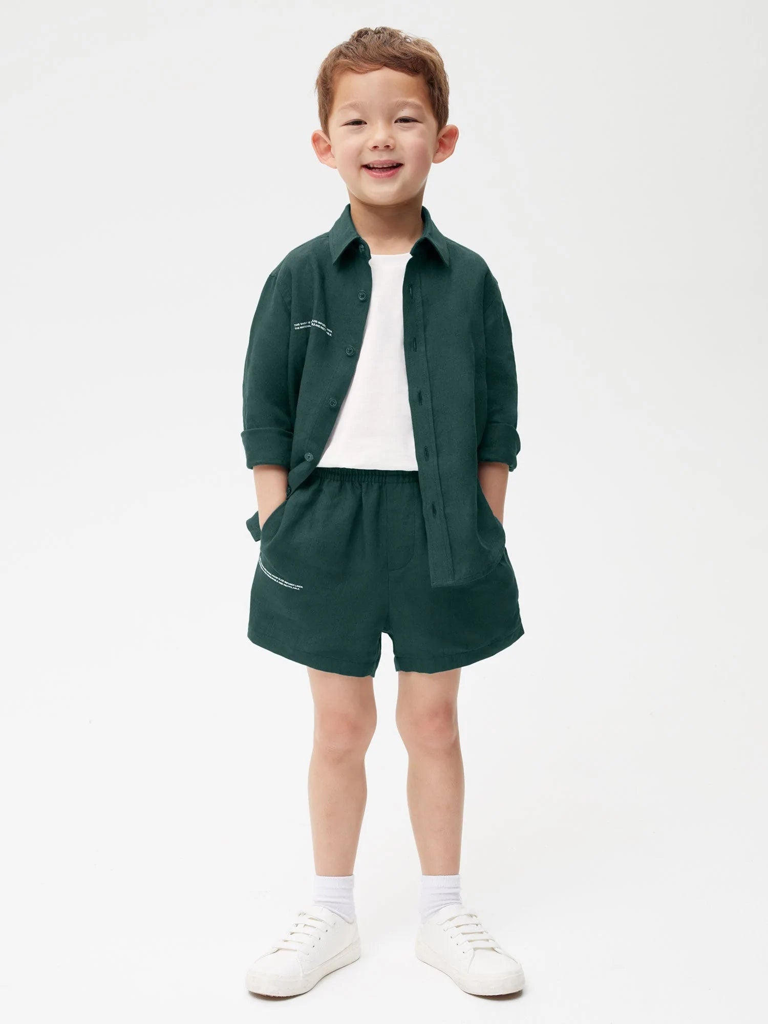 Kids Aloe Linen Shorts