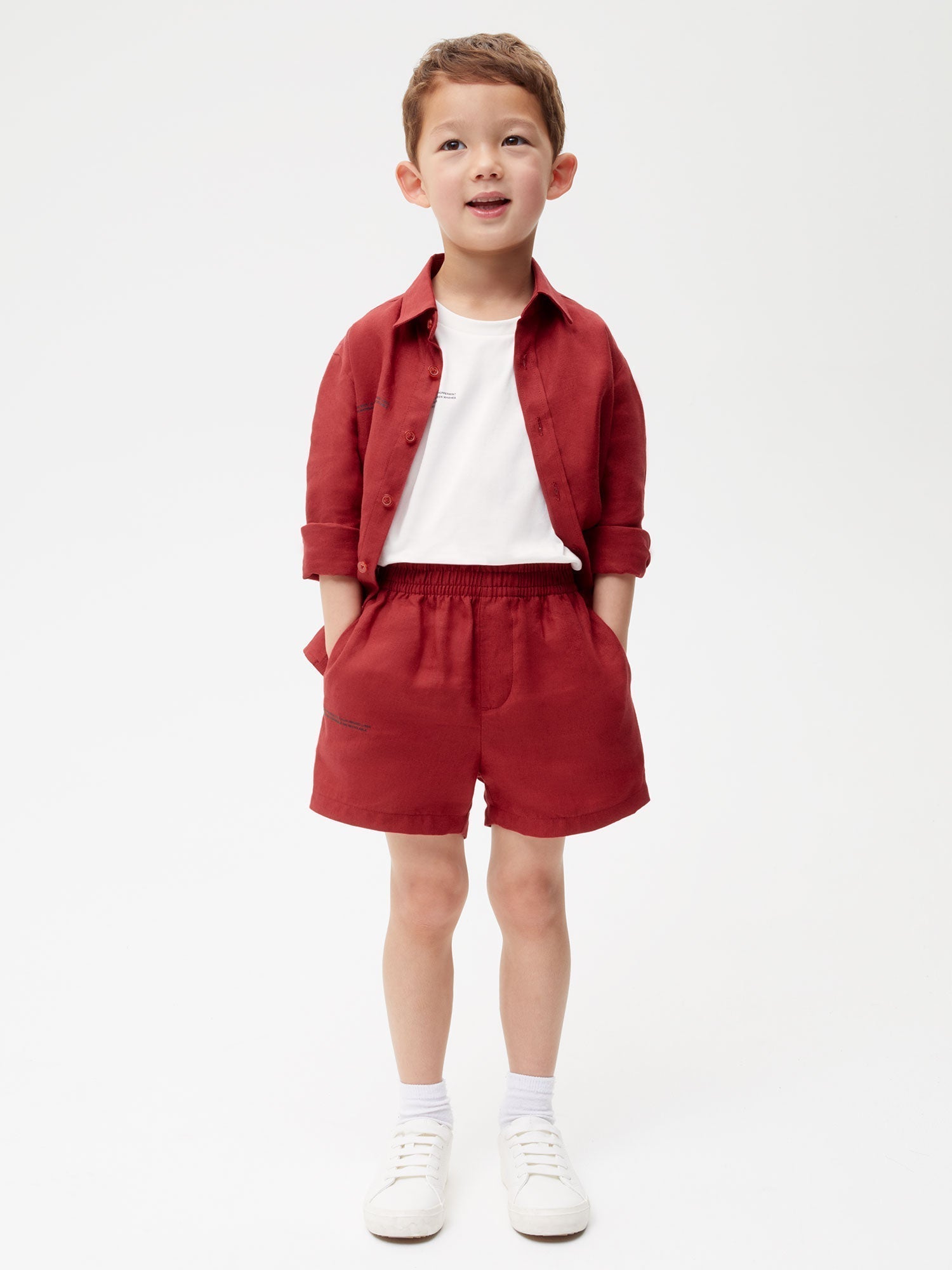 Kids Aloe Linen Shorts